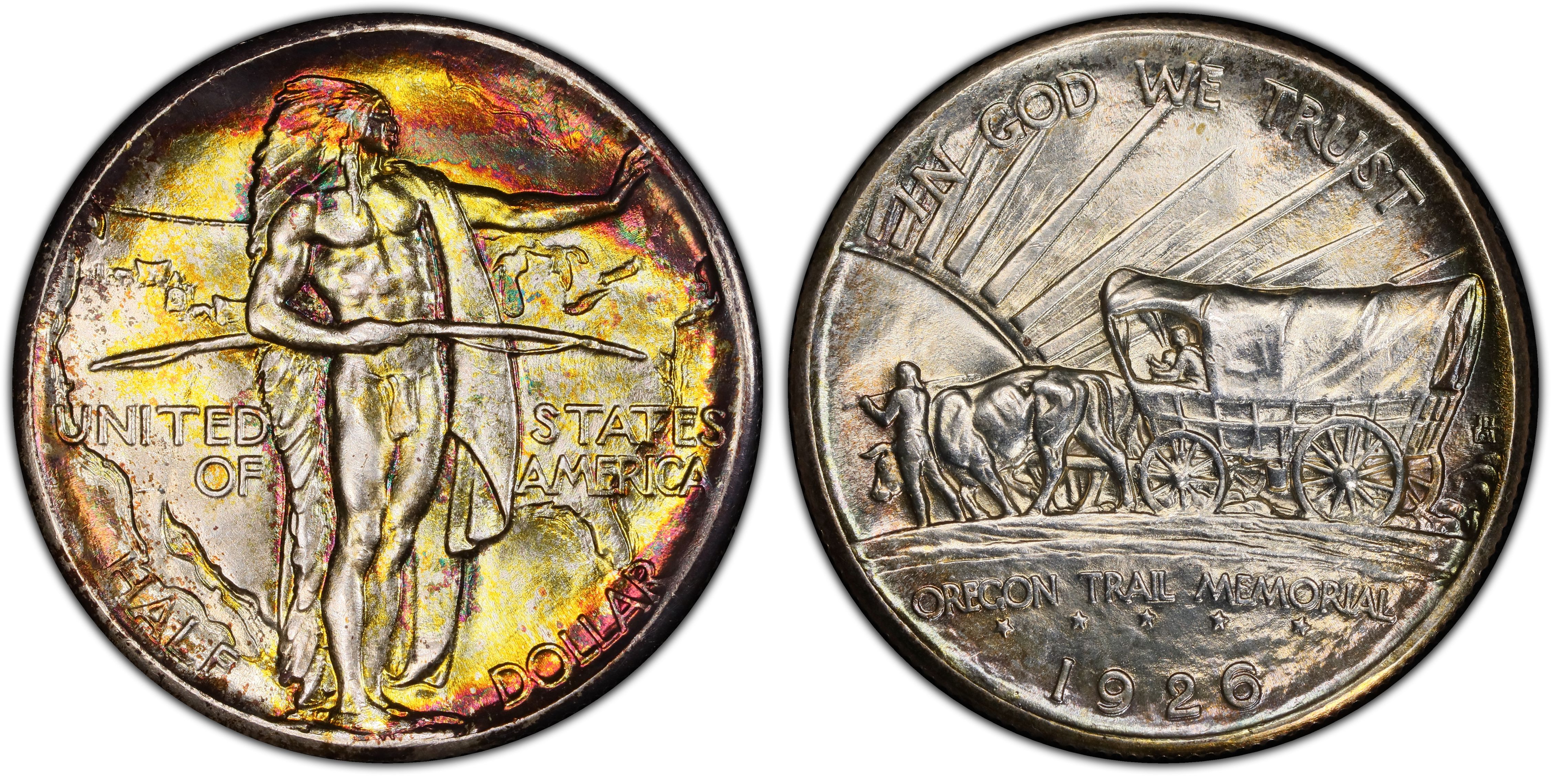 1926 50C Oregon (Regular Strike) Silver Commemorative - PCGS CoinFacts