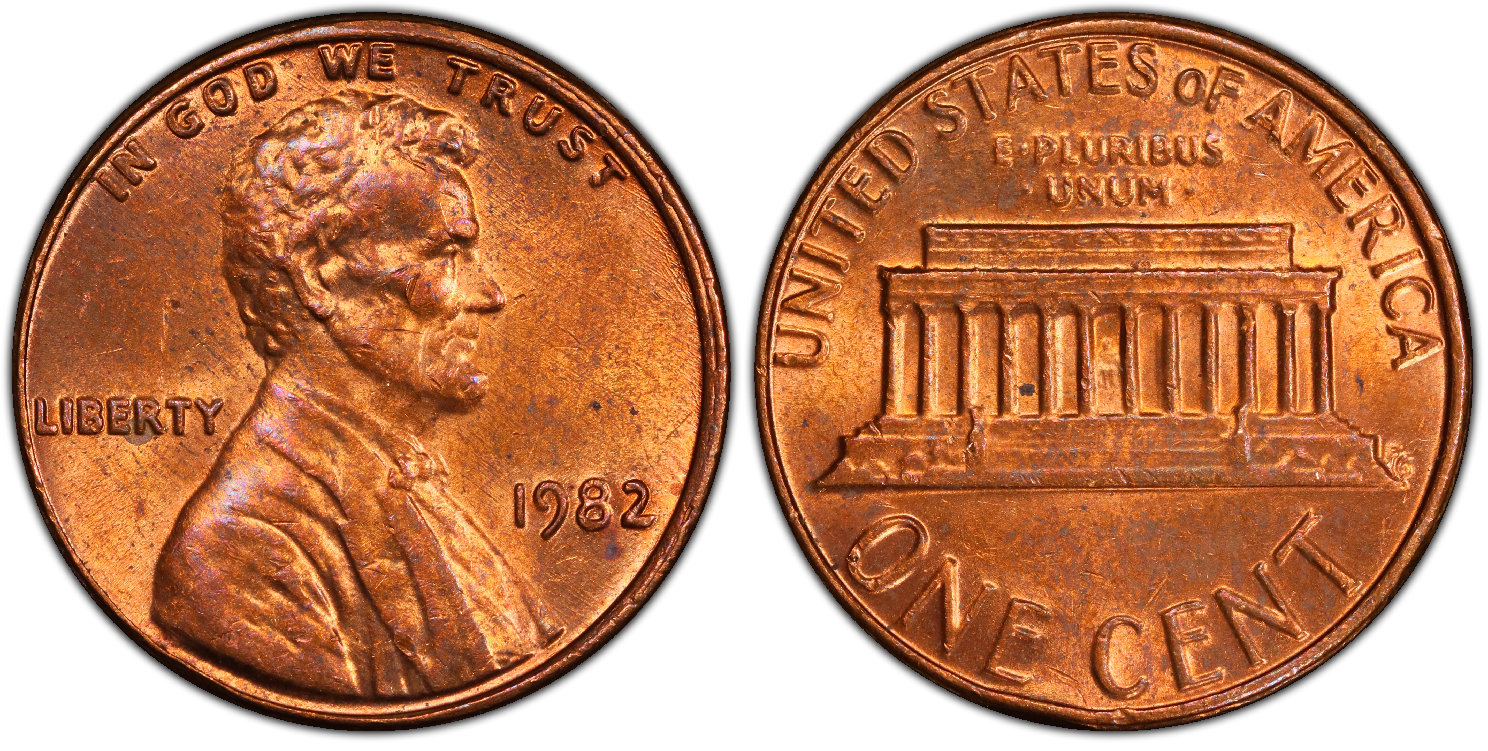 1982 1C Bronze LD DDO FS-101, RB (Regular Strike) Lincoln Cent (Modern ...