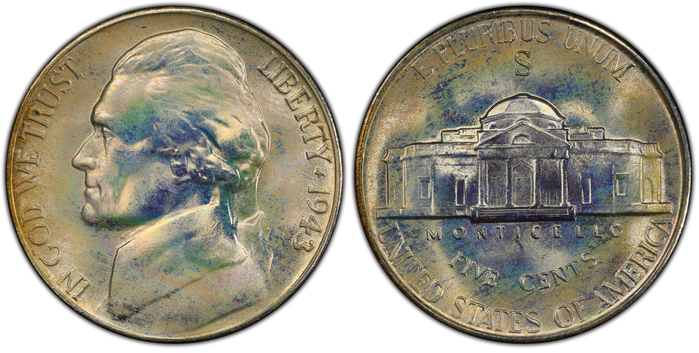 1943-S 5C (Regular Strike) Jefferson Nickel - PCGS CoinFacts