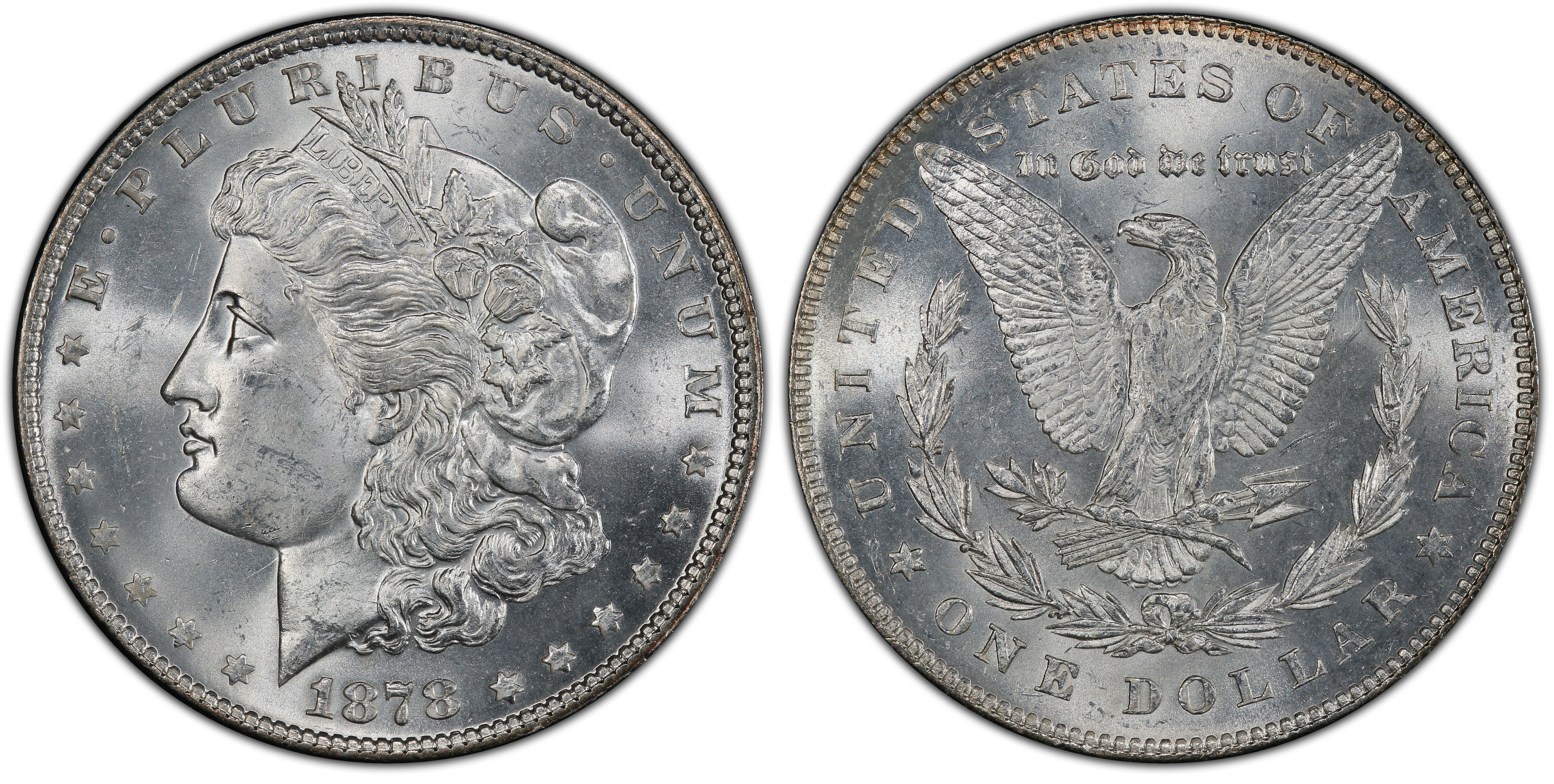 1878 7/8TF $1 Strong VAM 41 7/7 TOP 100 (Regular Strike) Morgan Dollar -  PCGS CoinFacts