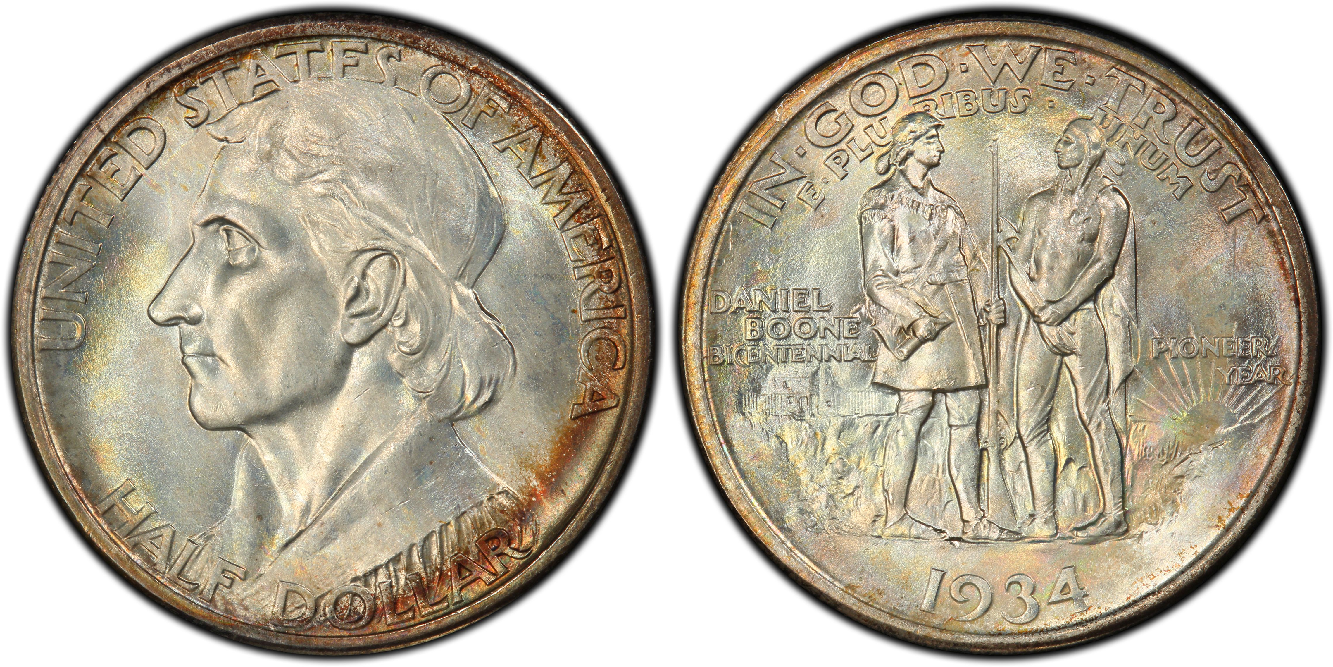 1934 50C Boone (Regular Strike) Silver Commemorative - PCGS CoinFacts