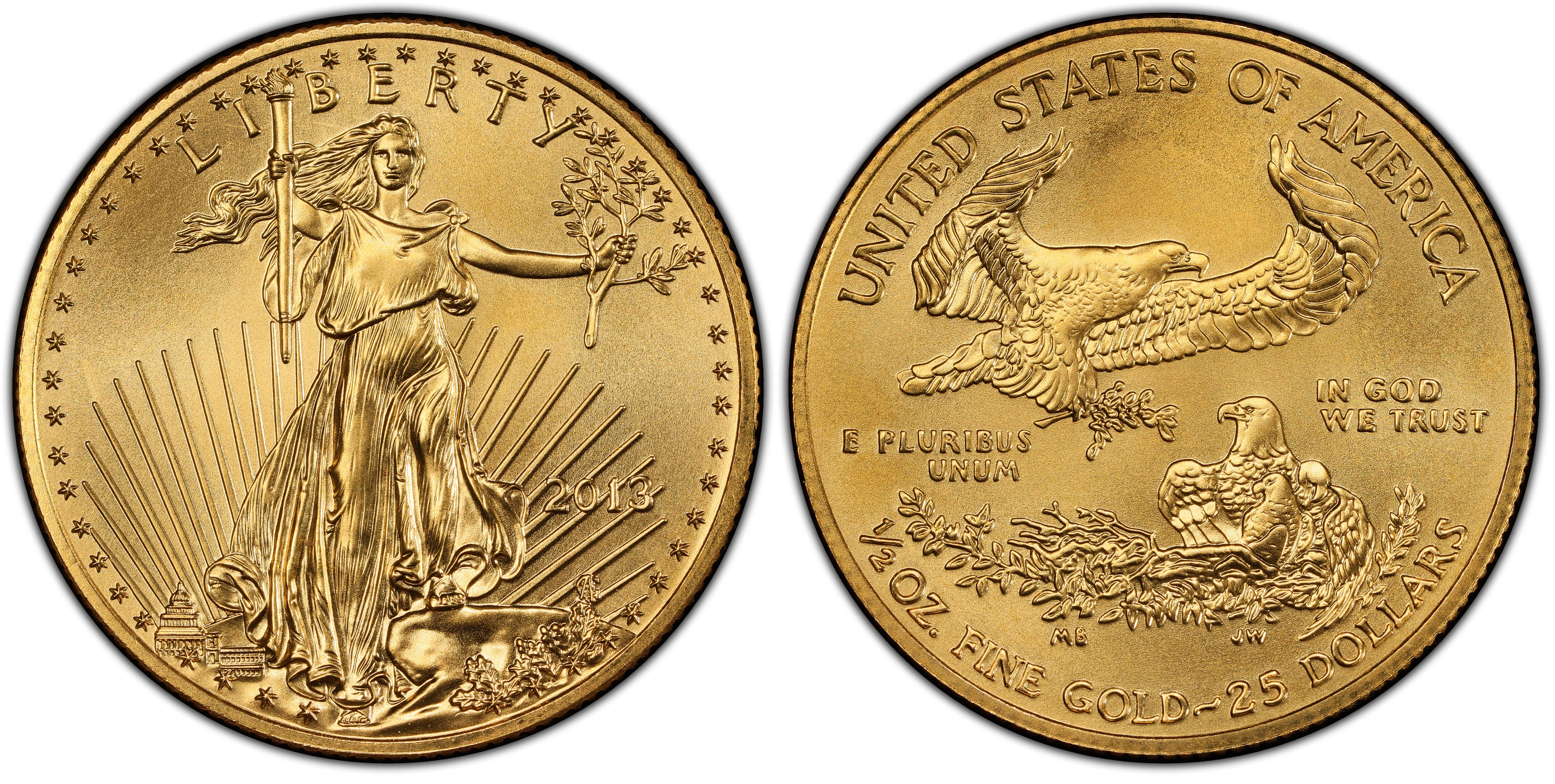 2013 $25 Gold Eagle (Regular Strike) Gold Eagles - PCGS CoinFacts