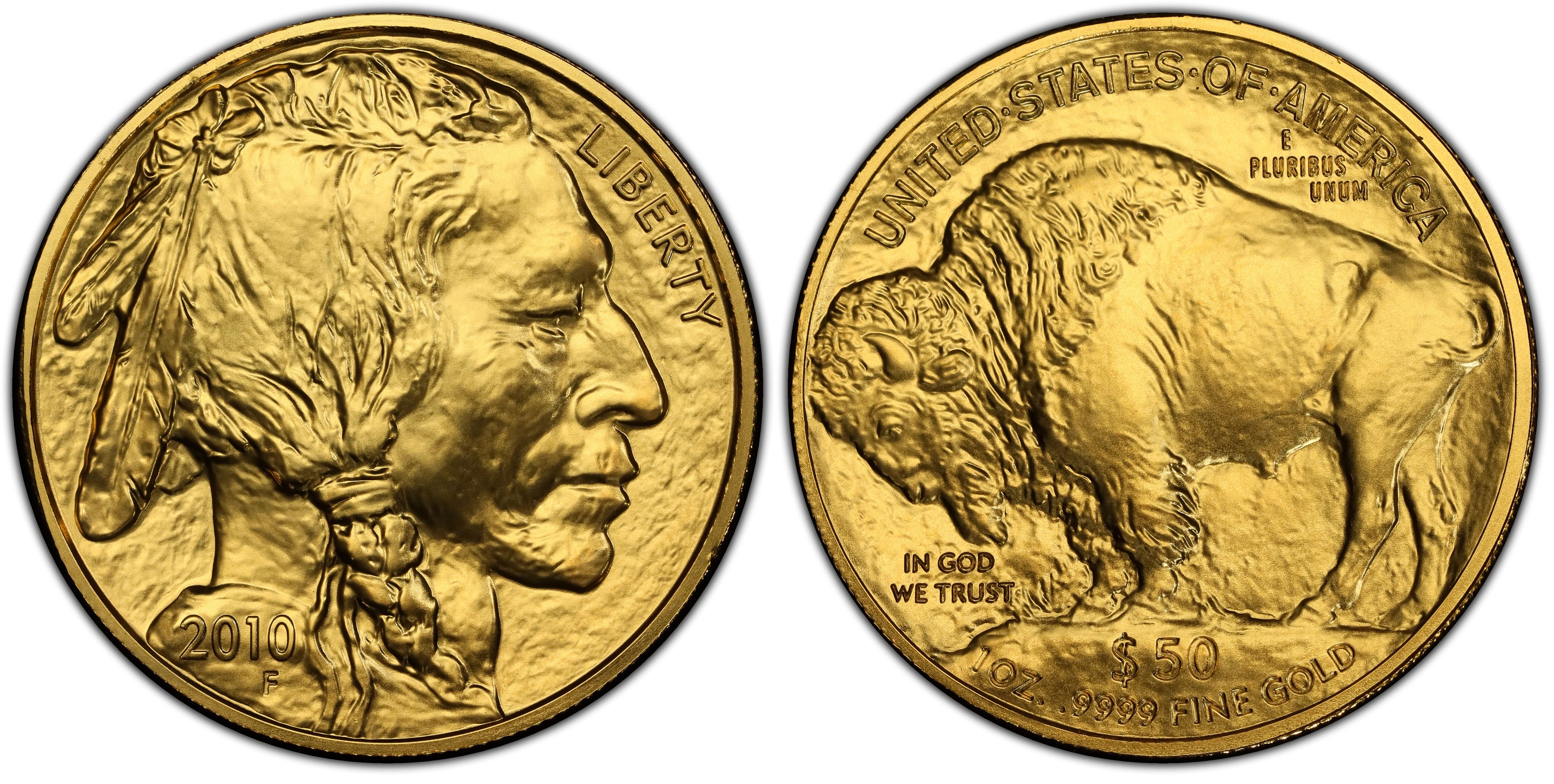 2010 $50 American Buffalo .9999 Fine Gold (Regular Strike) Gold