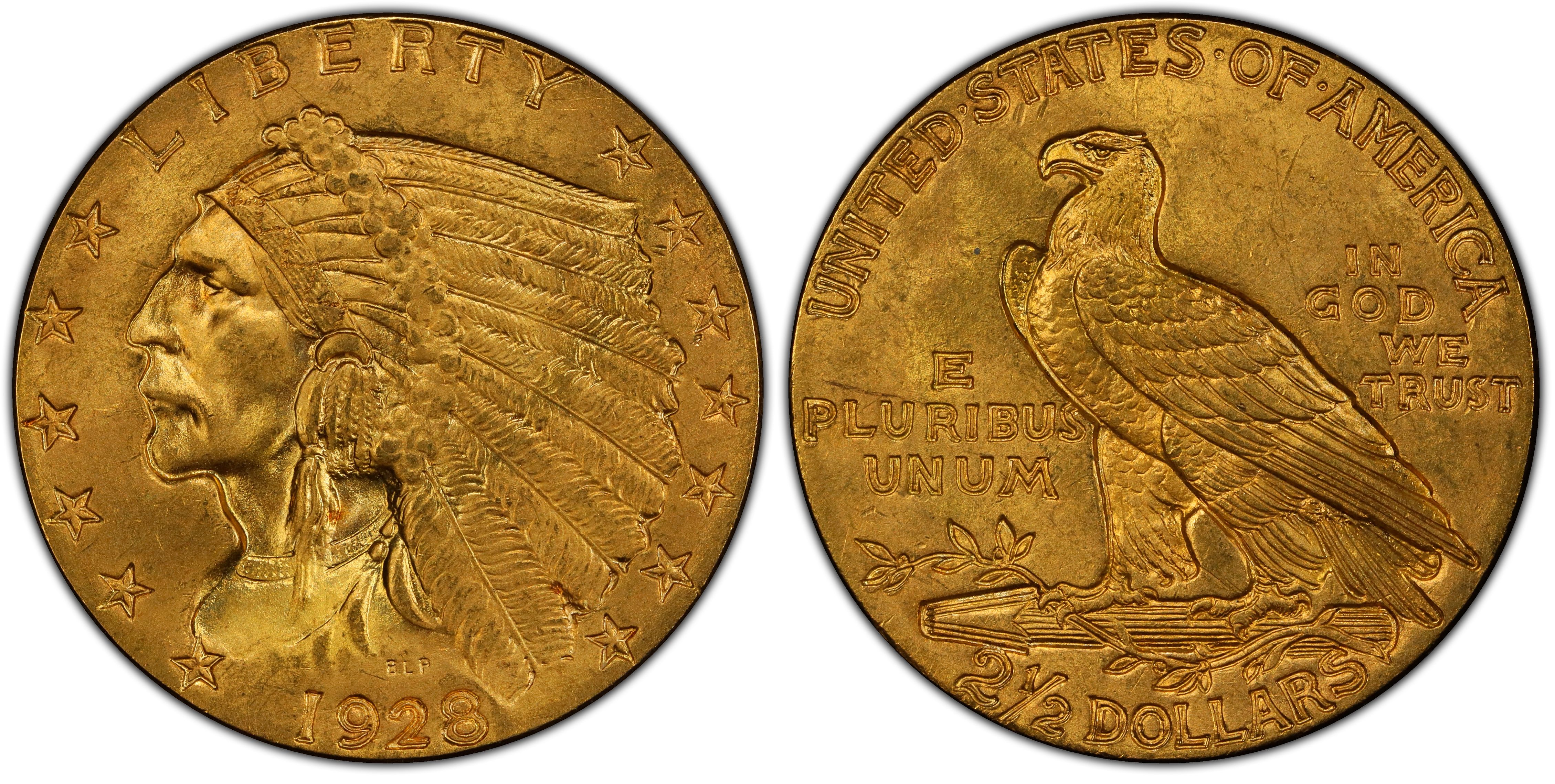 1928 $2.50 (Regular Strike) Indian $2.5 - PCGS CoinFacts