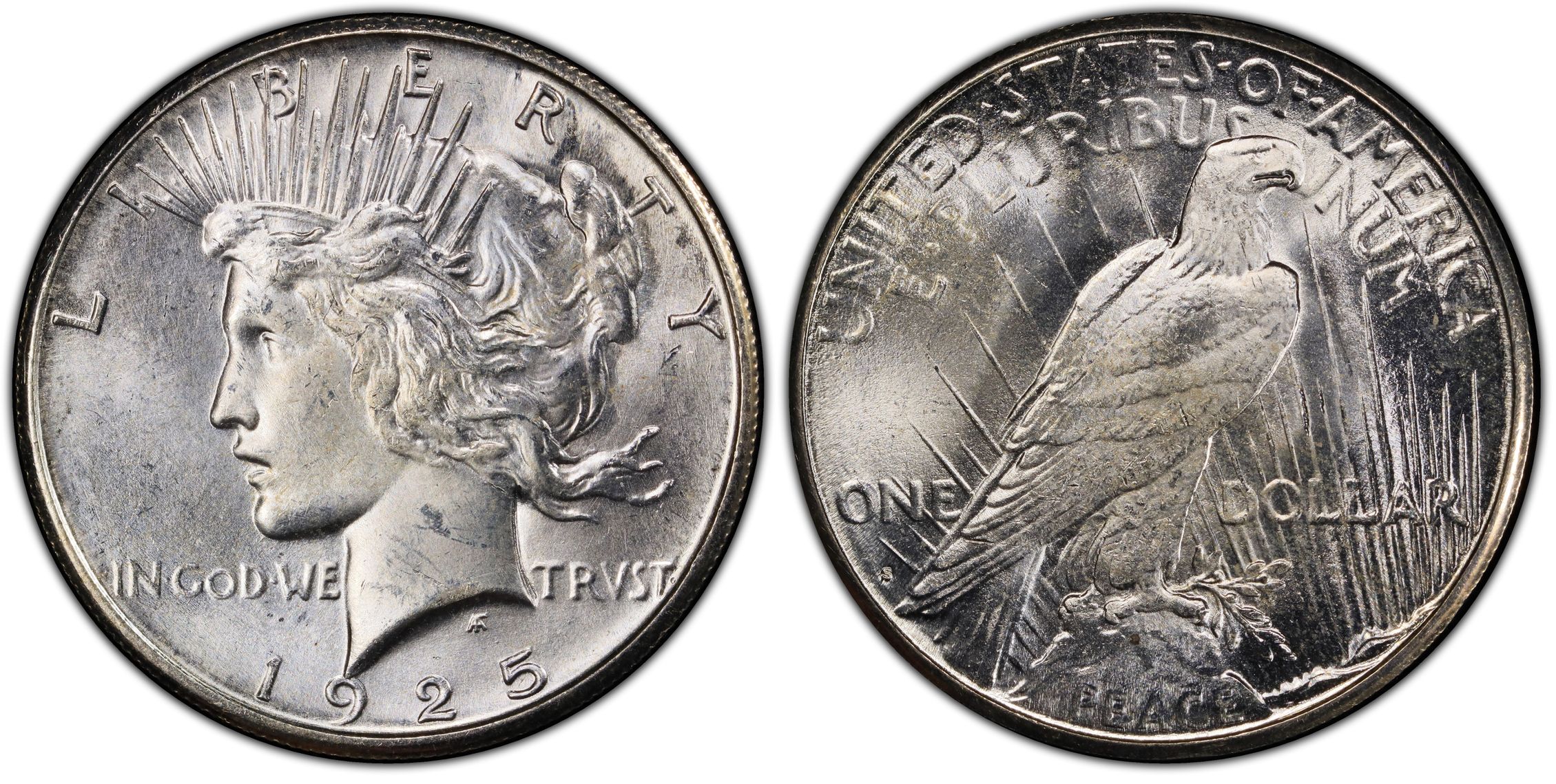 1925-S $1 (Regular Strike) Peace Dollar - PCGS CoinFacts