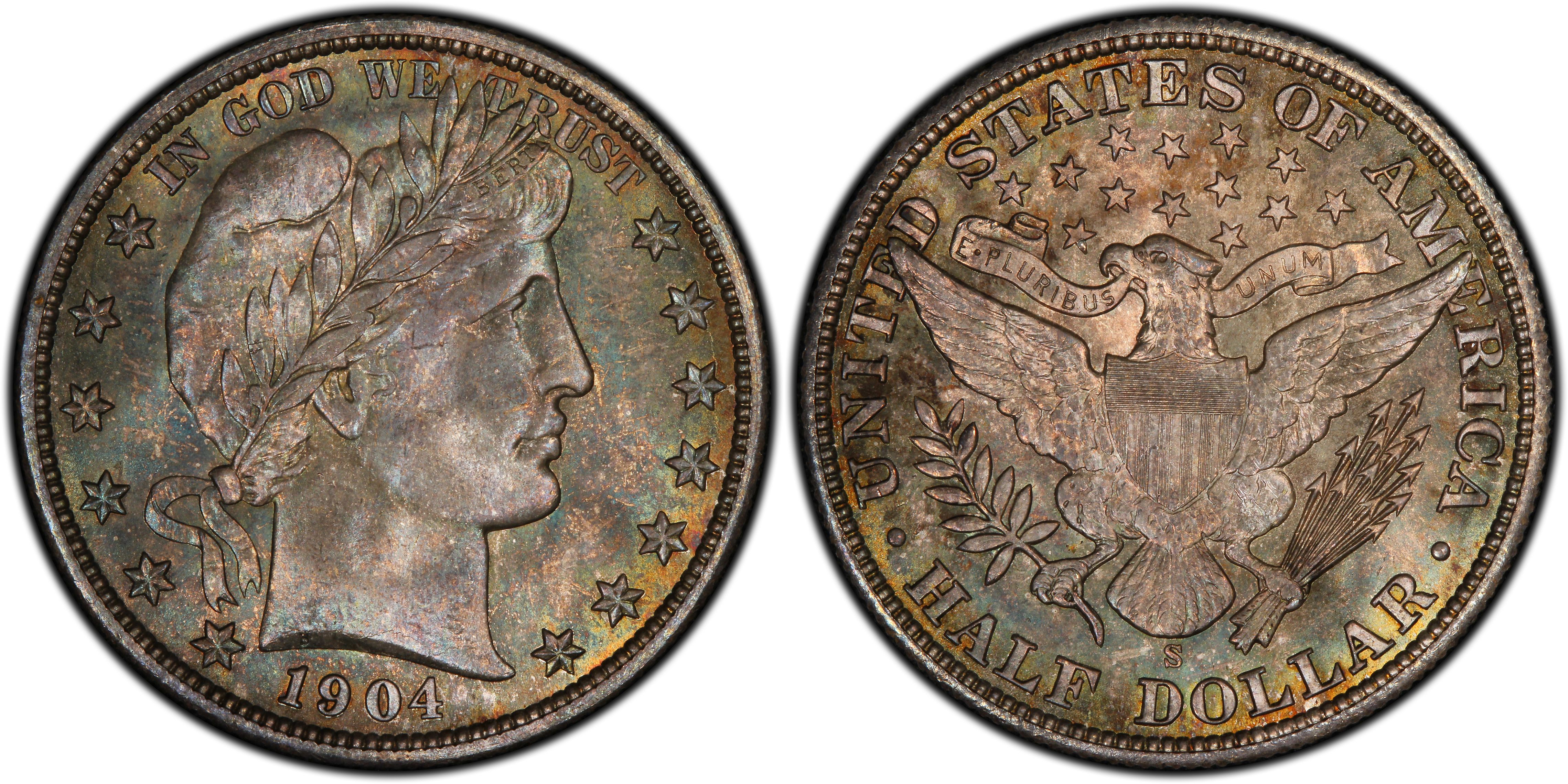 1904-S 50C (Regular Strike) Barber Half Dollar - PCGS CoinFacts