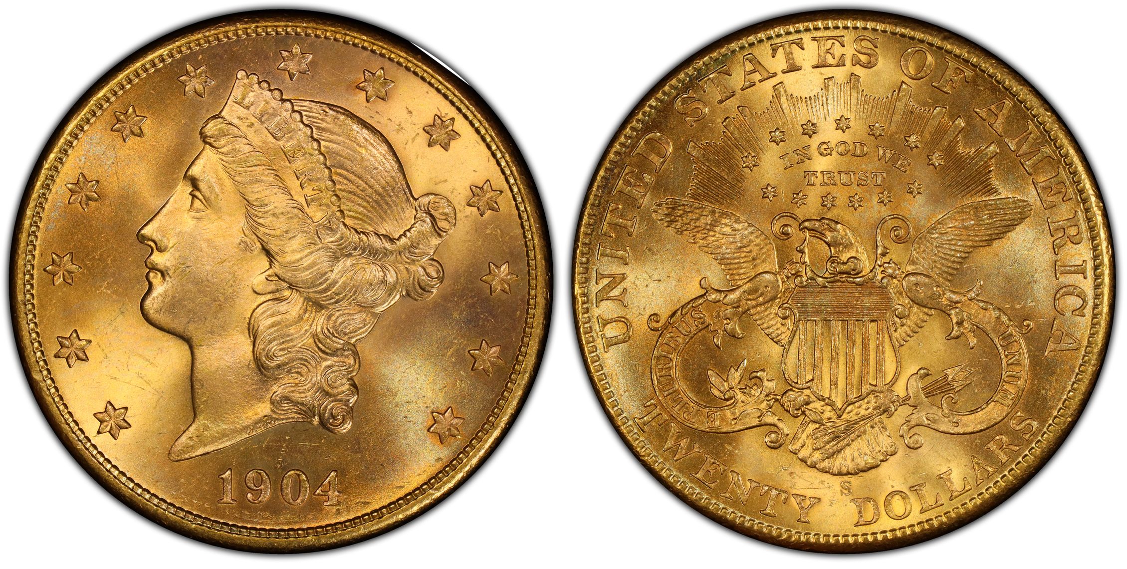 1904-S $20 (Regular Strike) Liberty Head $20 - PCGS CoinFacts