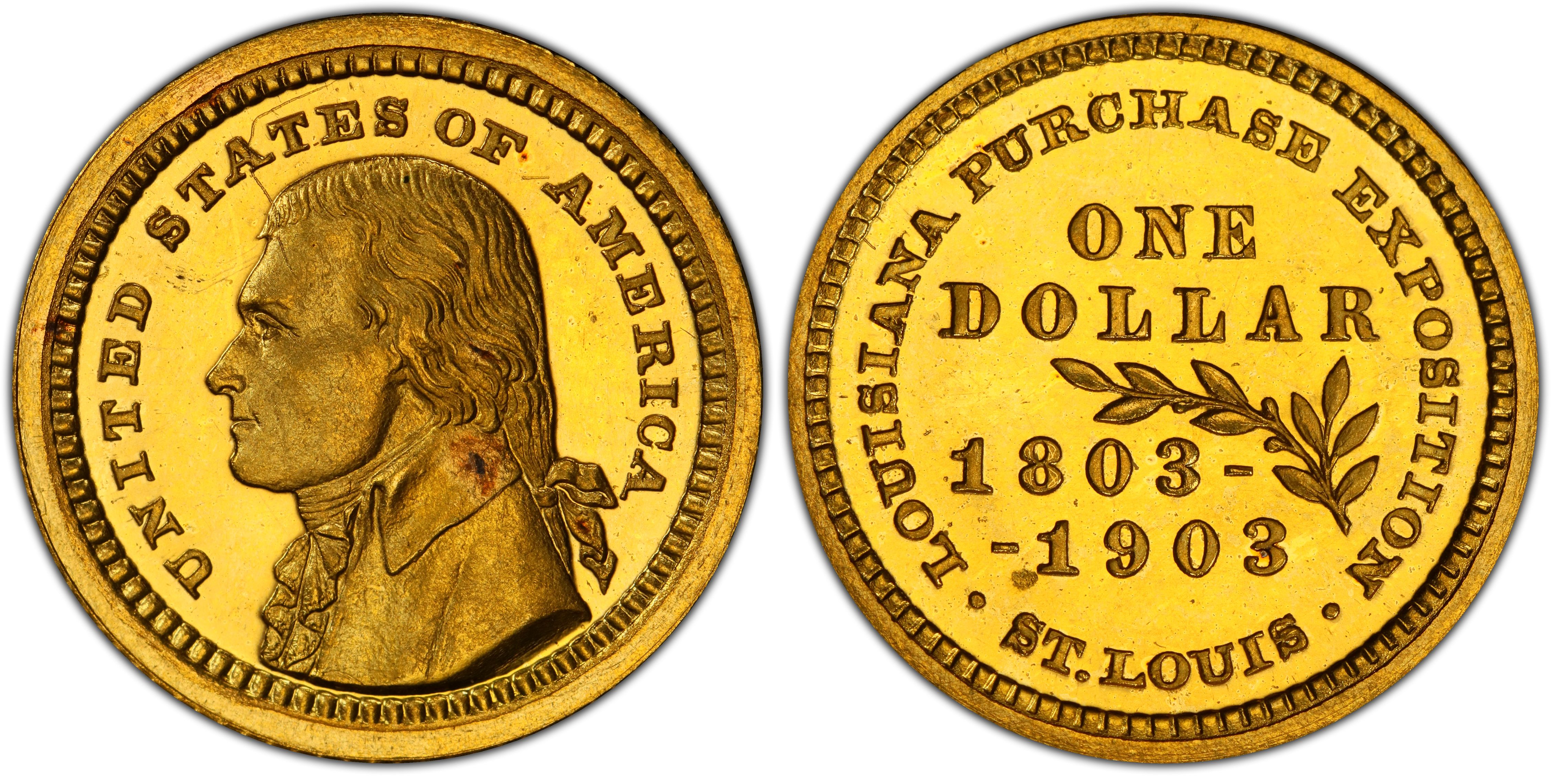 1903 G$1 LA Purchase, Jefferson (Proof) Gold Commemorative - PCGS