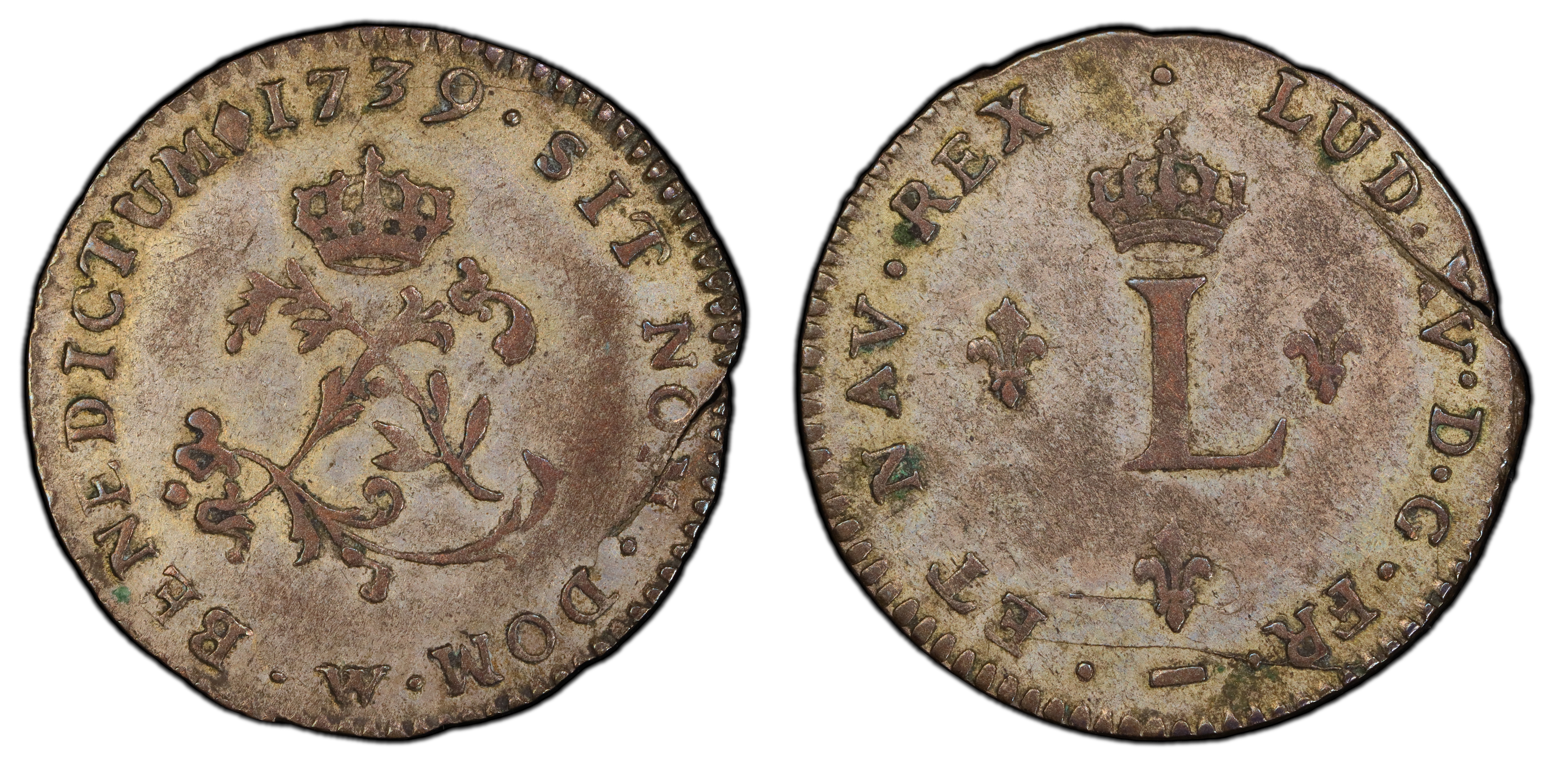 1739-W Sou M (Regular Strike) French Colonies - PCGS CoinFacts