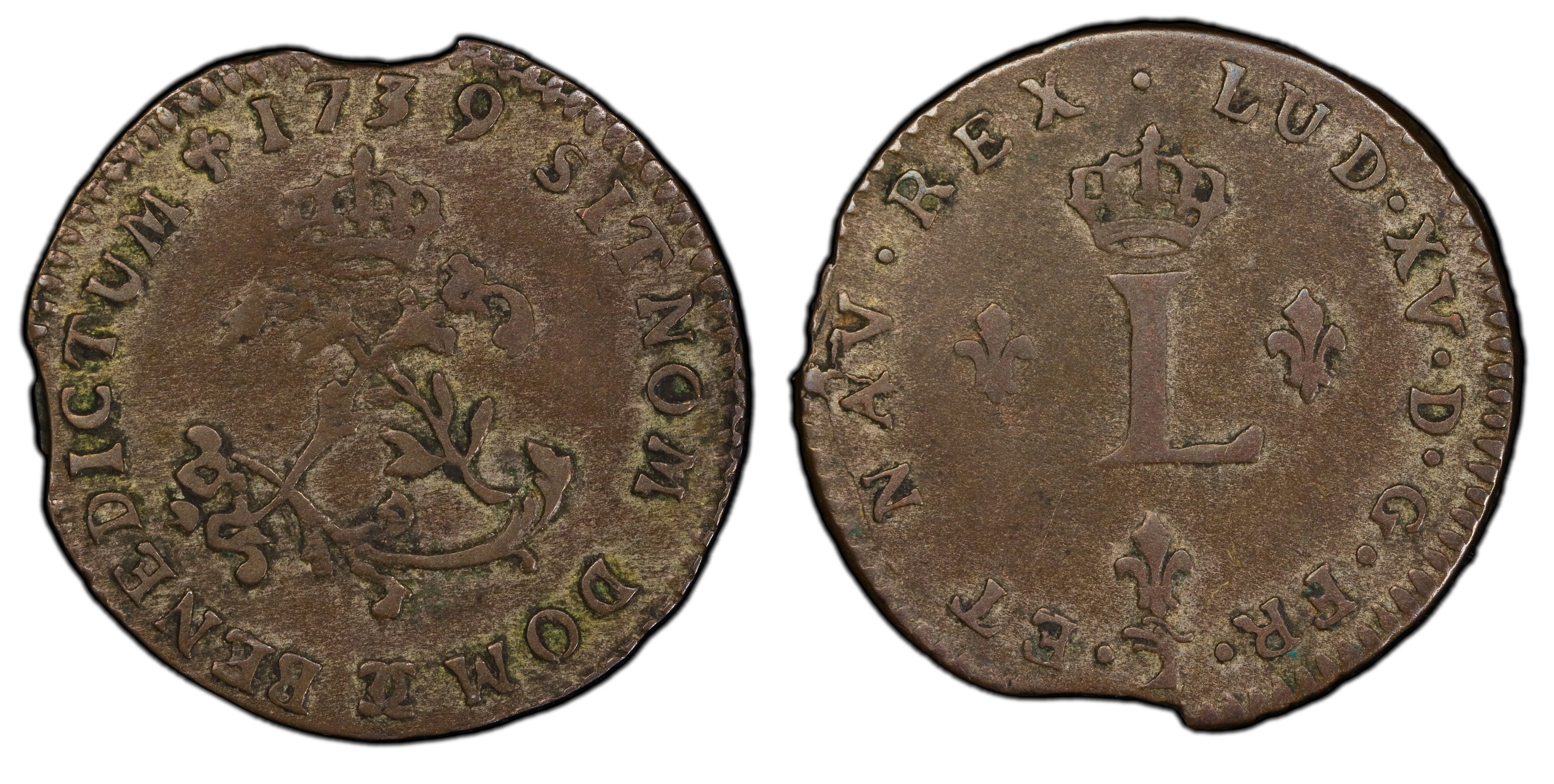 1739-)( Sou M (regular Strike) French Colonies - Pcgs Coinfacts