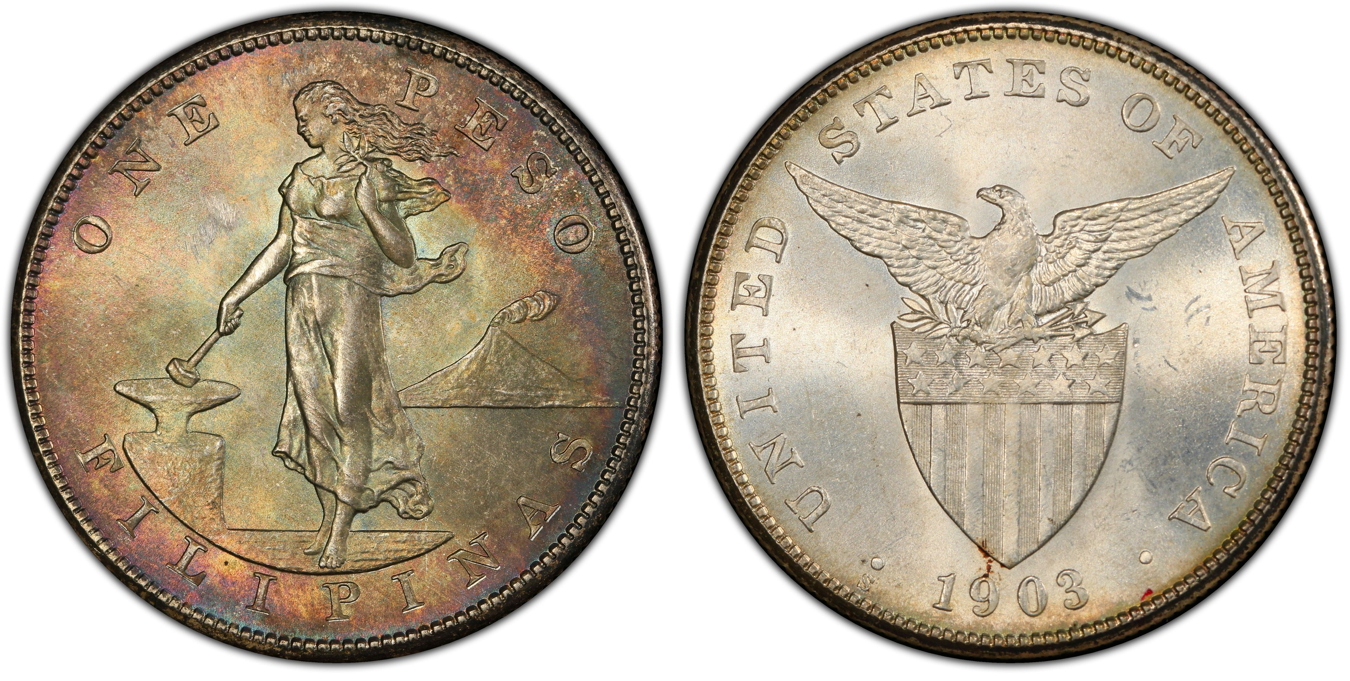 1903-S Peso (Regular Strike) U.S. Philippines - PCGS CoinFacts