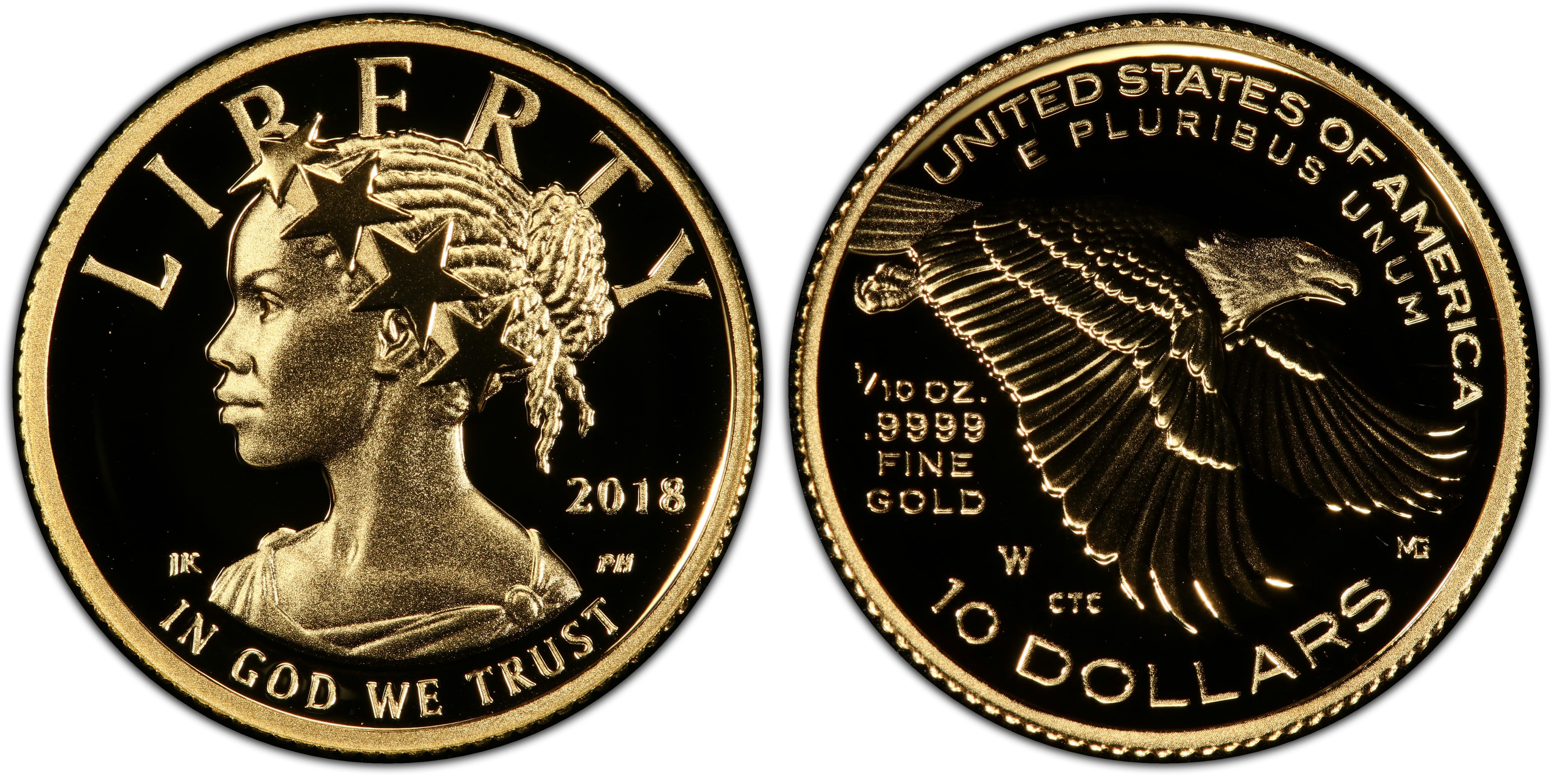 2018W 10 American Liberty High Relief, DCAM (Proof) American Liberty Gold PCGS CoinFacts