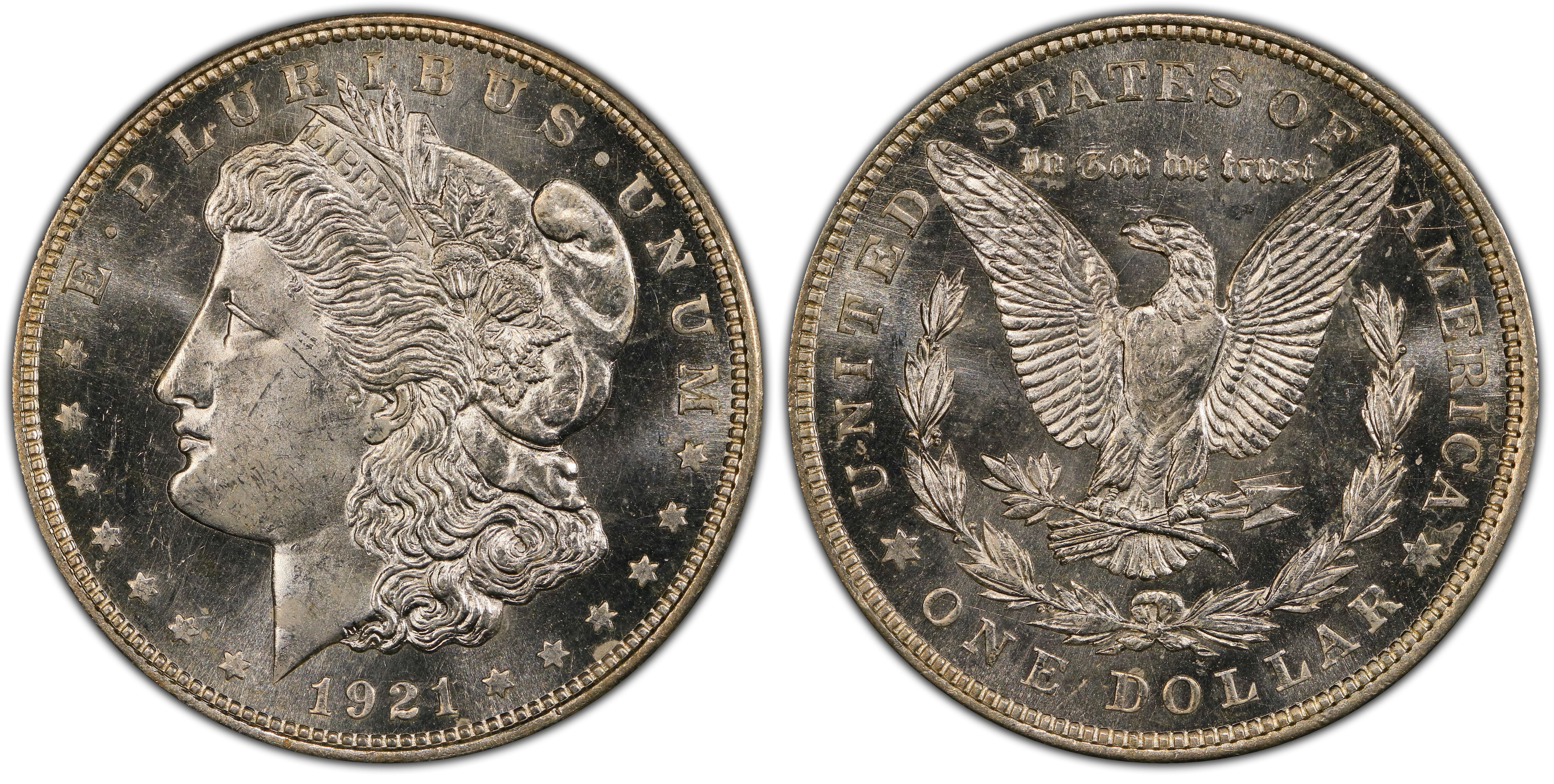 1921 $1 Morgan, PL (Regular Strike) Morgan Dollar - PCGS CoinFacts
