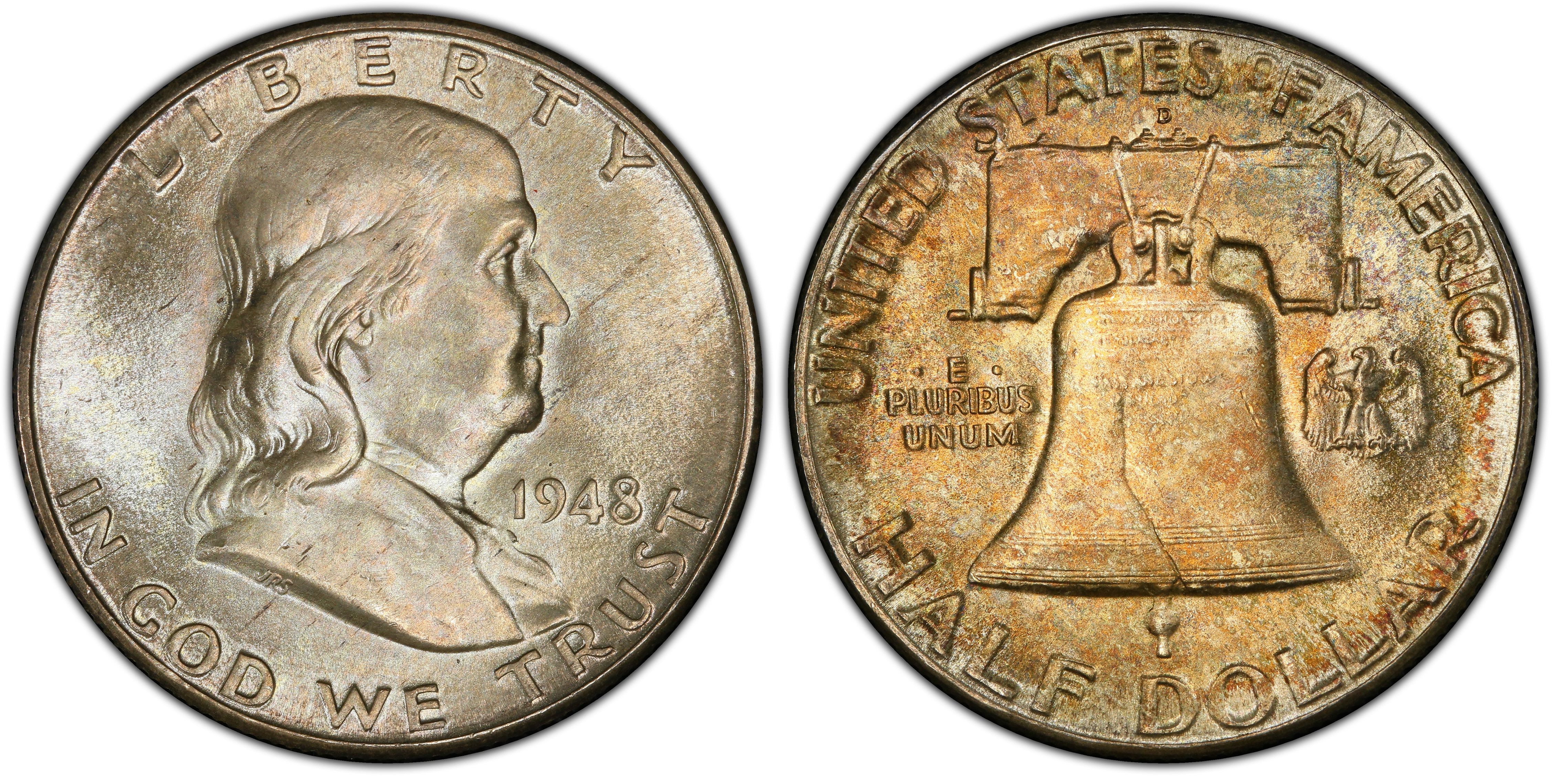 1948-D 50C, FBL (Regular Strike) Franklin Half Dollar - PCGS CoinFacts