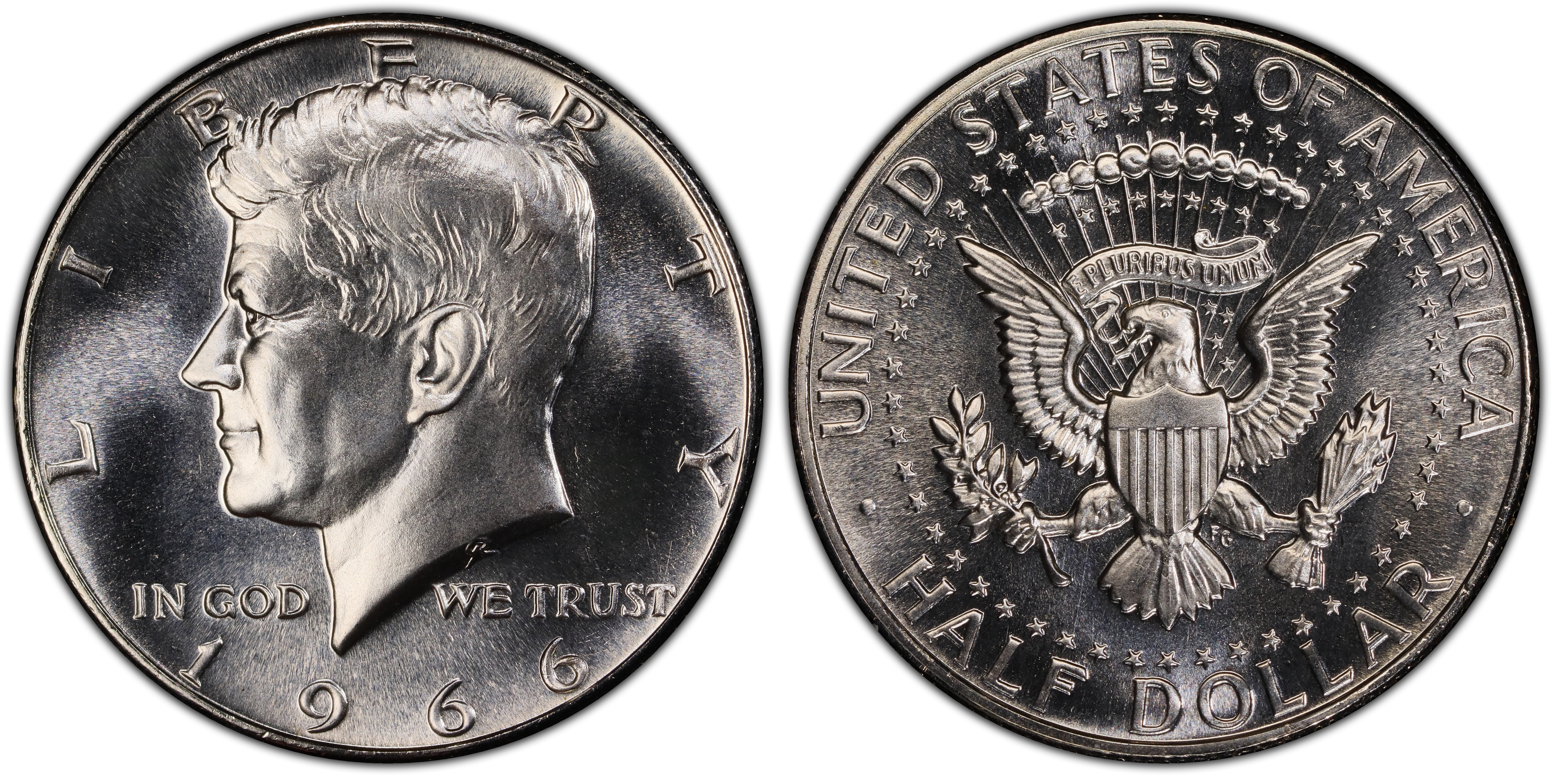 1966 50C SMS (Special Strike) Kennedy Half Dollar - PCGS CoinFacts