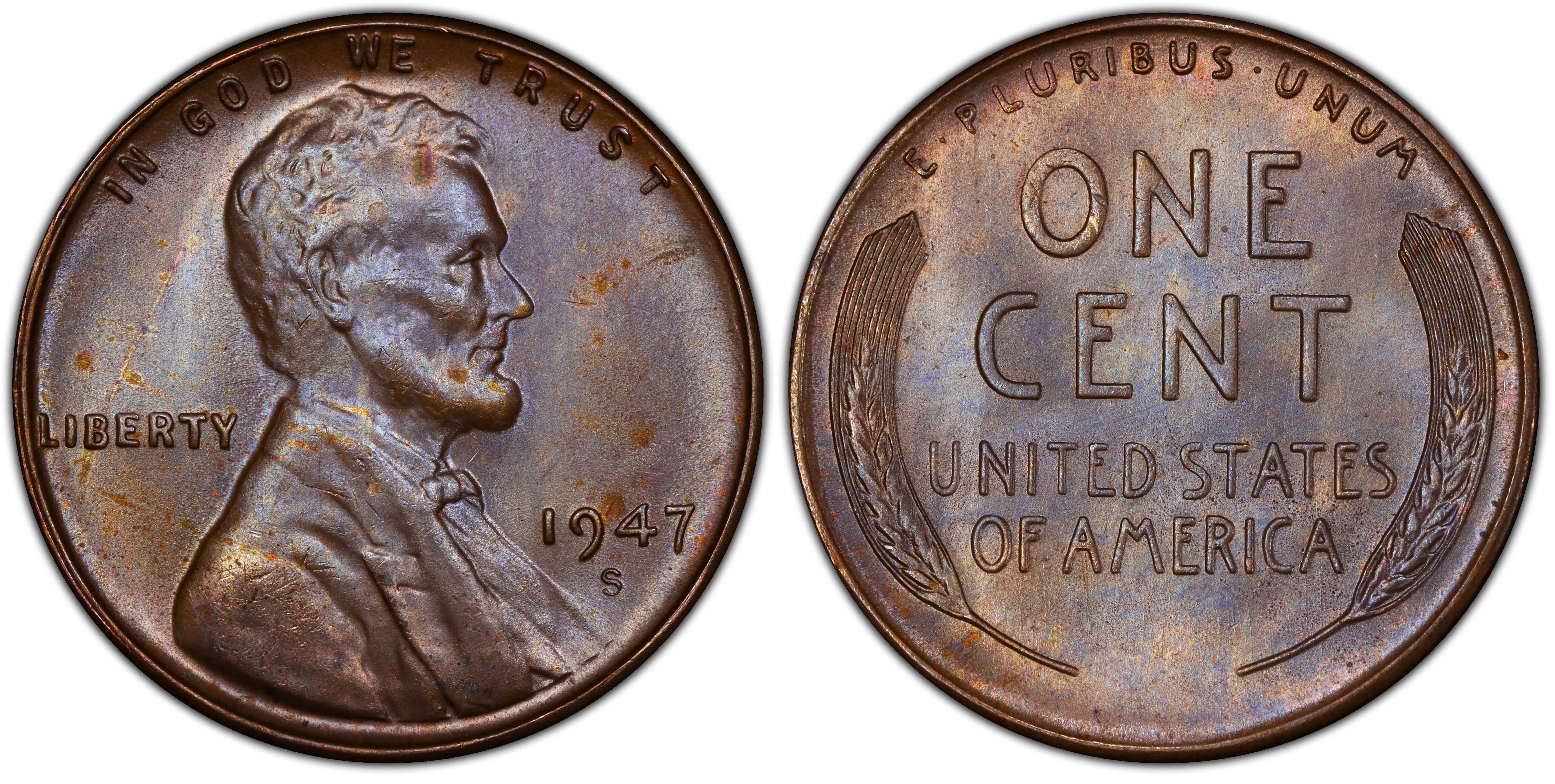 SP66RD 1947 ML (CAM) Cent 1¢ PCGS SP-66 Red Finest Known Rare This Nice,  Top Pop