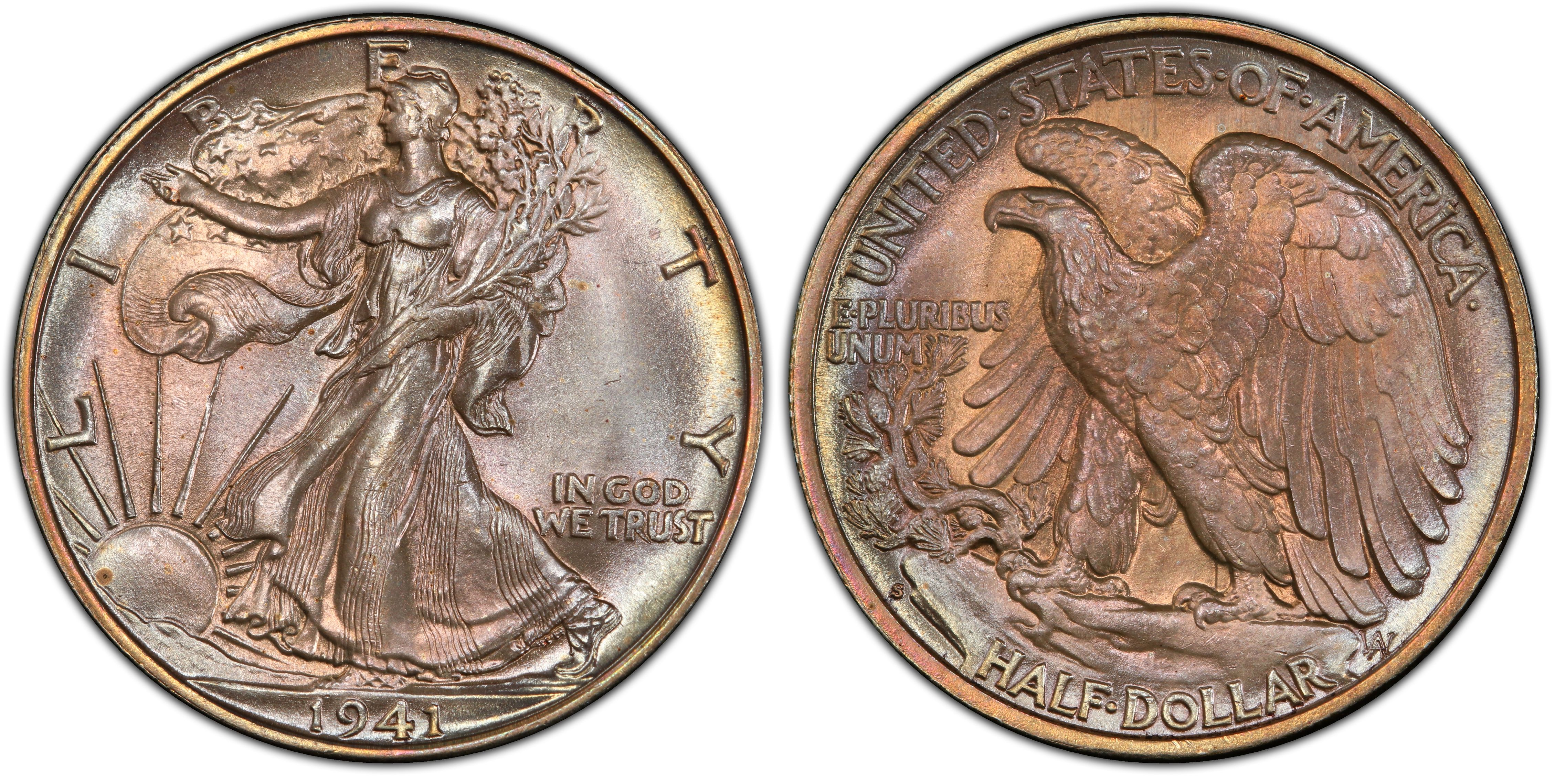 1941-S/S 50C RPM FS-501 (Regular Strike) Walking Liberty Half