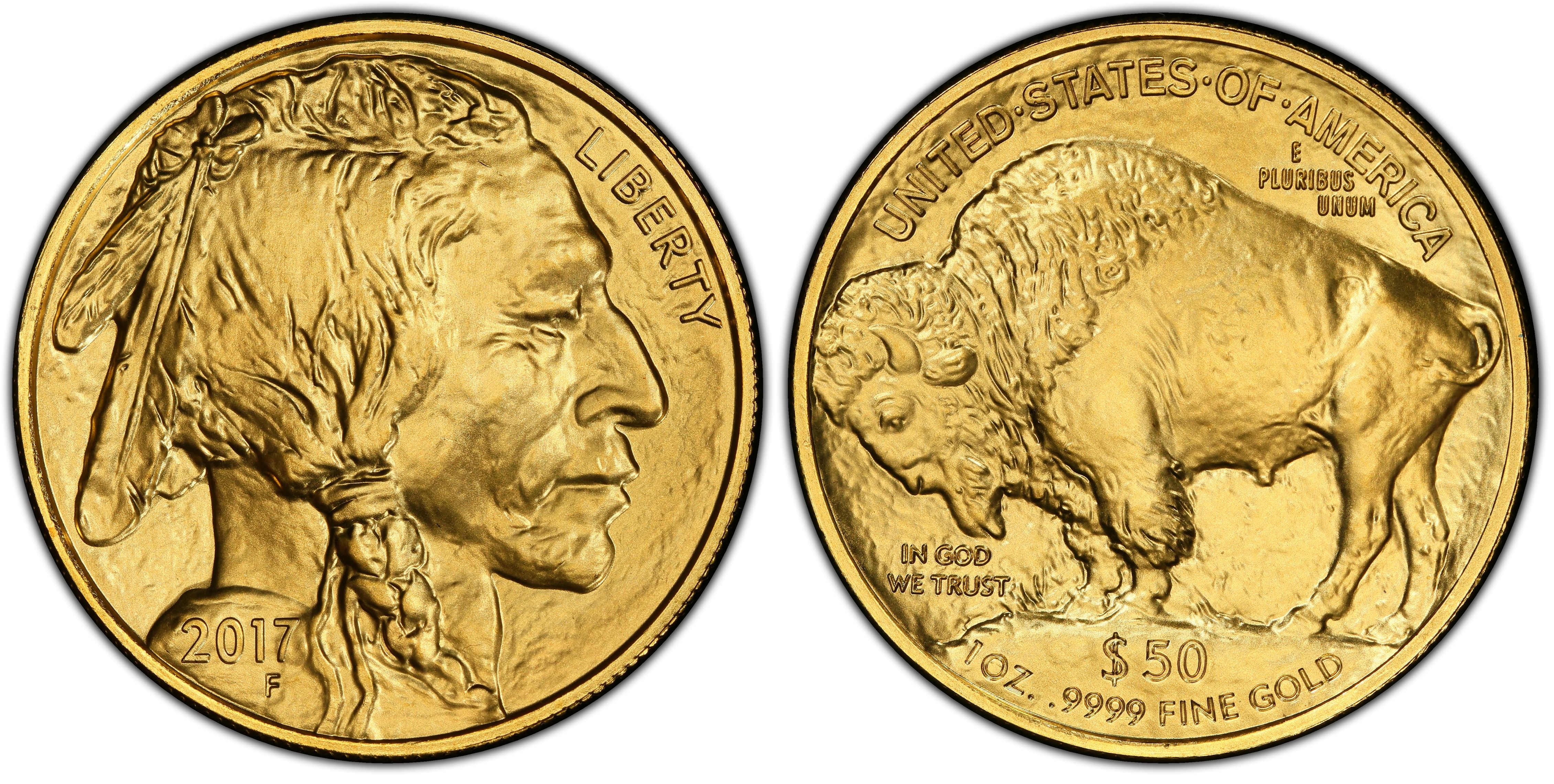 2017 $50 American Buffalo .9999 Fine Gold (Regular Strike) Gold