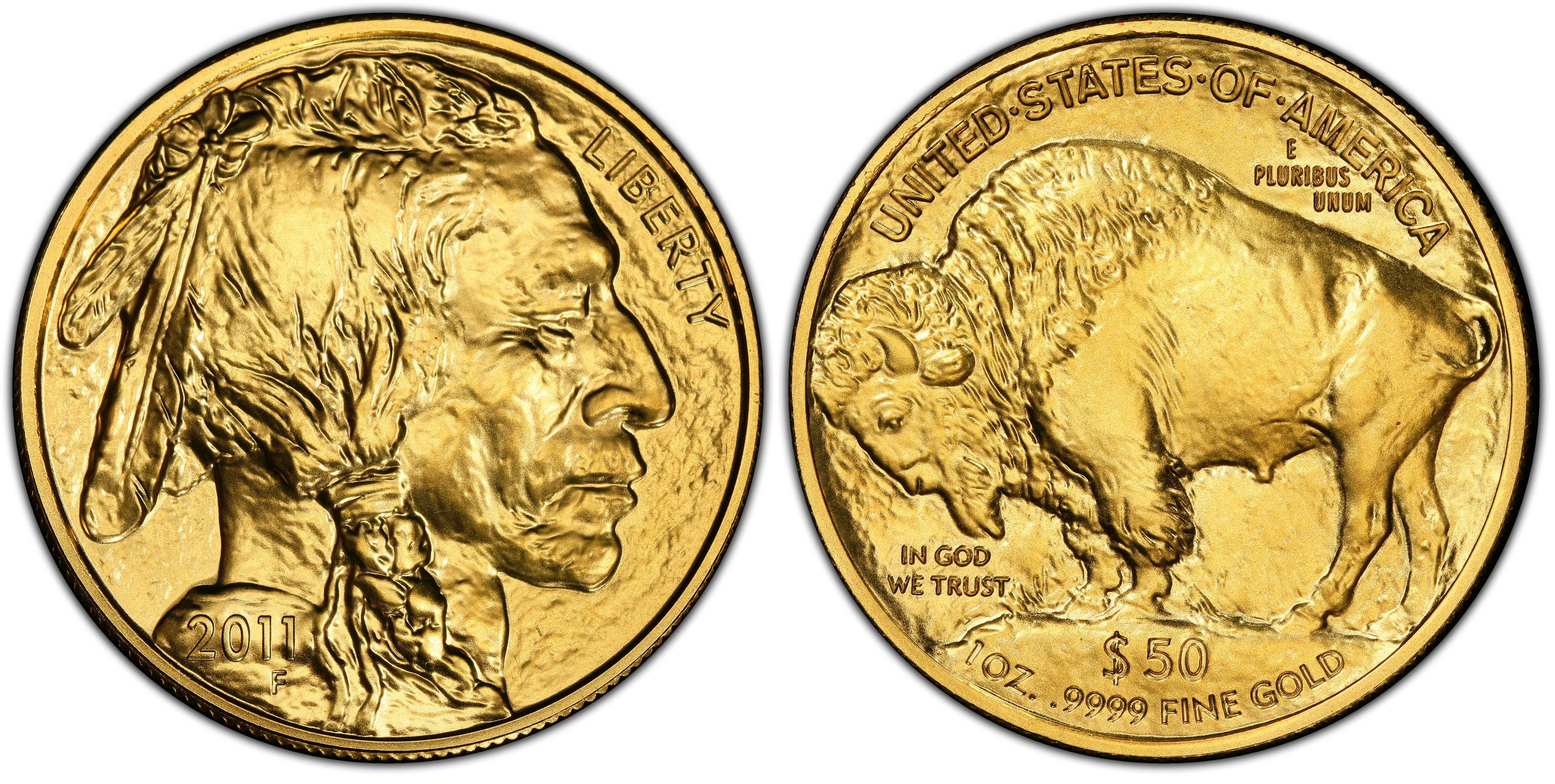 2011 $50 American Buffalo .9999 Fine Gold (Regular Strike) Gold