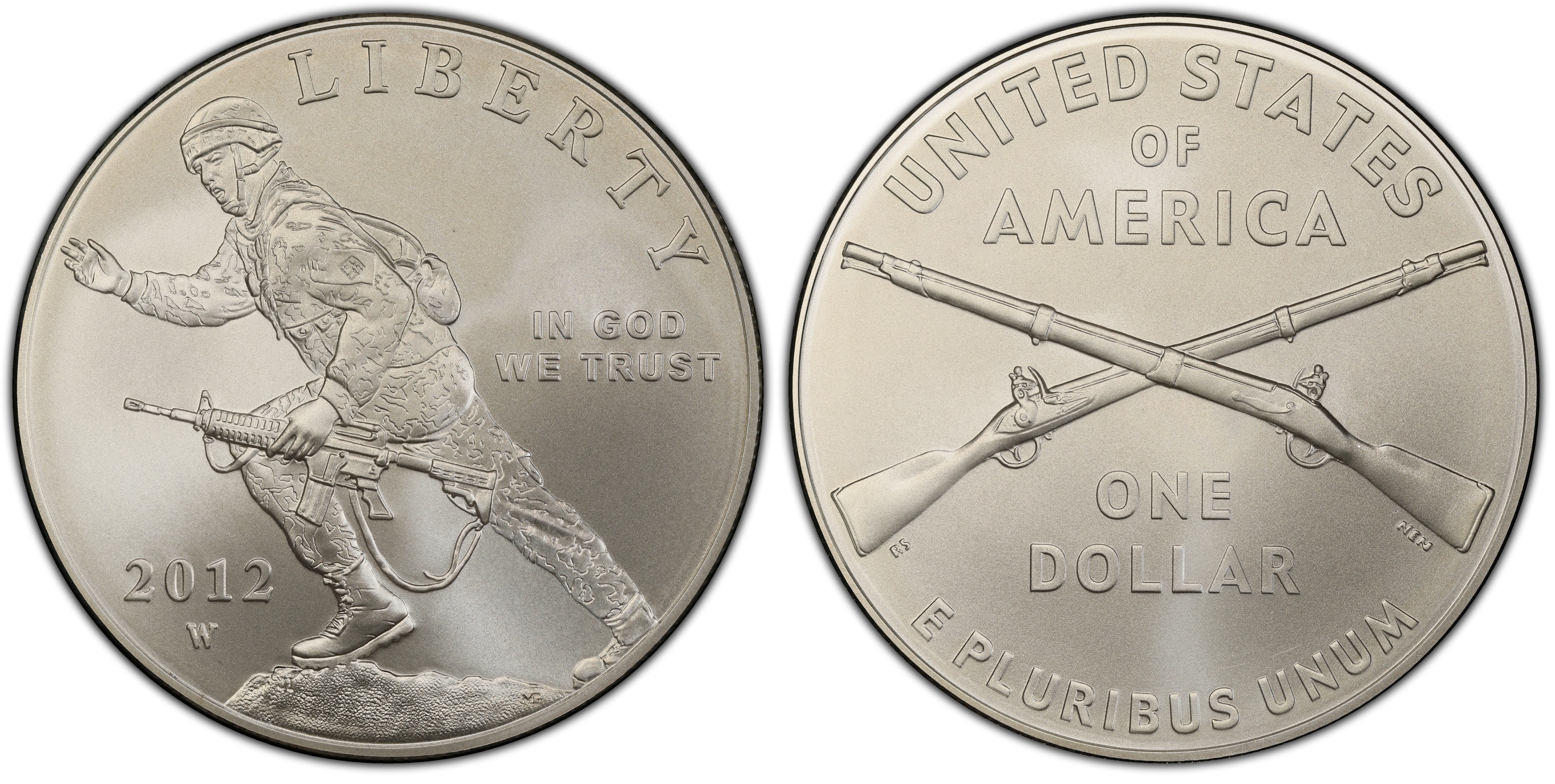 2012-W $1 Infantry (Regular Strike) Modern Silver and Clad Commemoratives -  PCGS CoinFacts