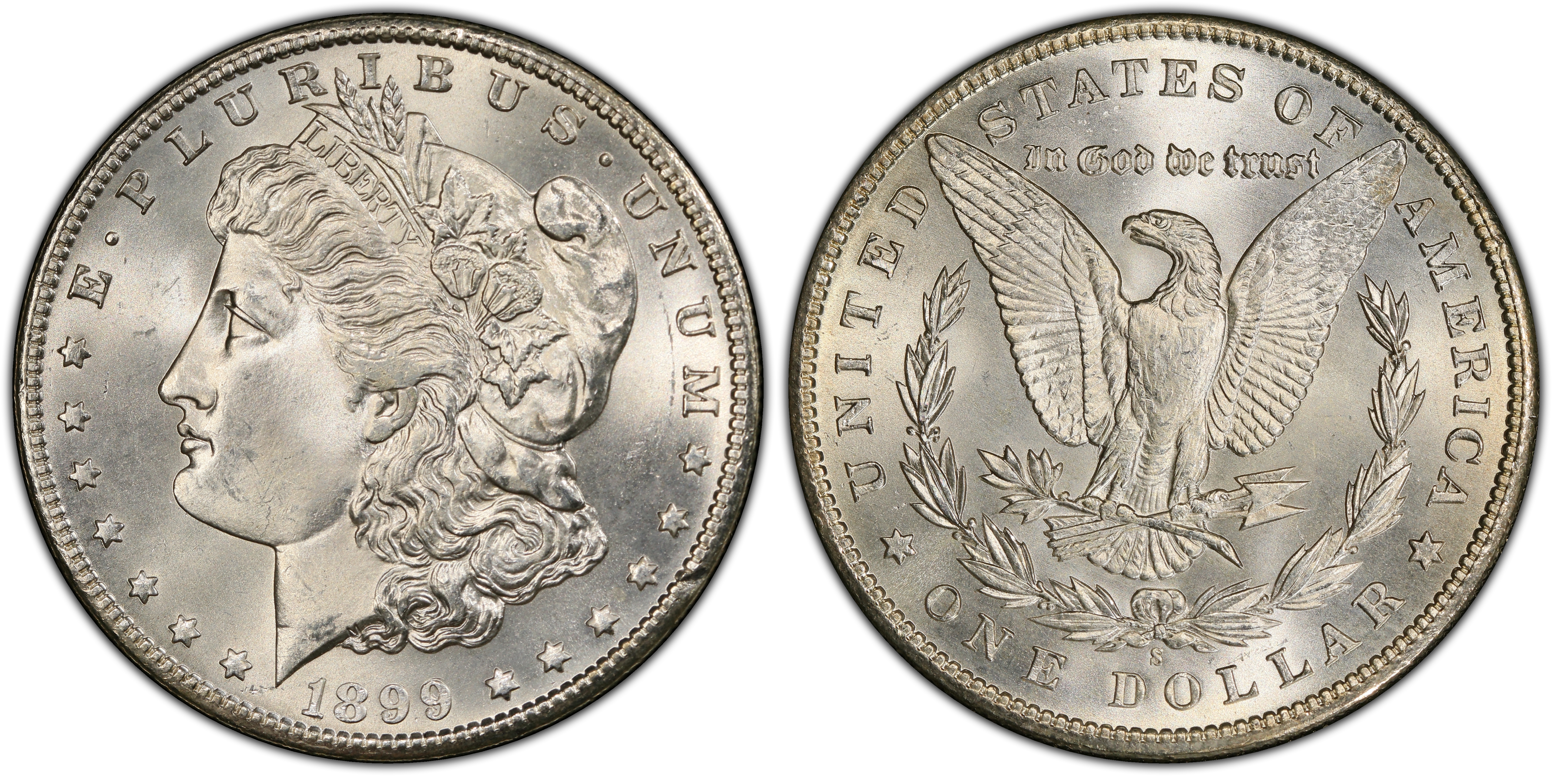 1899 S 1 Regular Strike Morgan Dollar PCGS CoinFacts