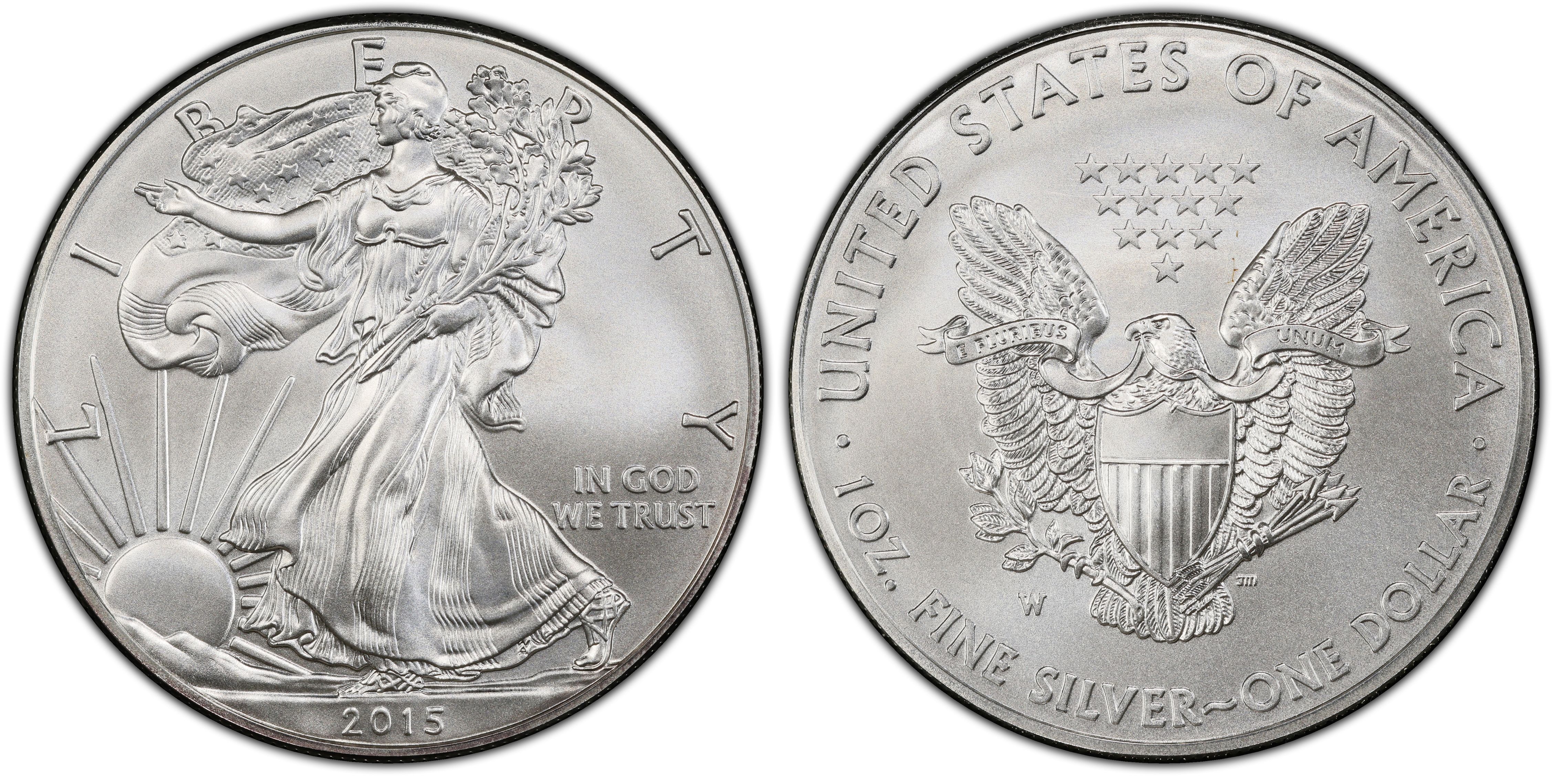 2015-W $1 Burnished Silver Eagle (Special Strike) Silver Eagles