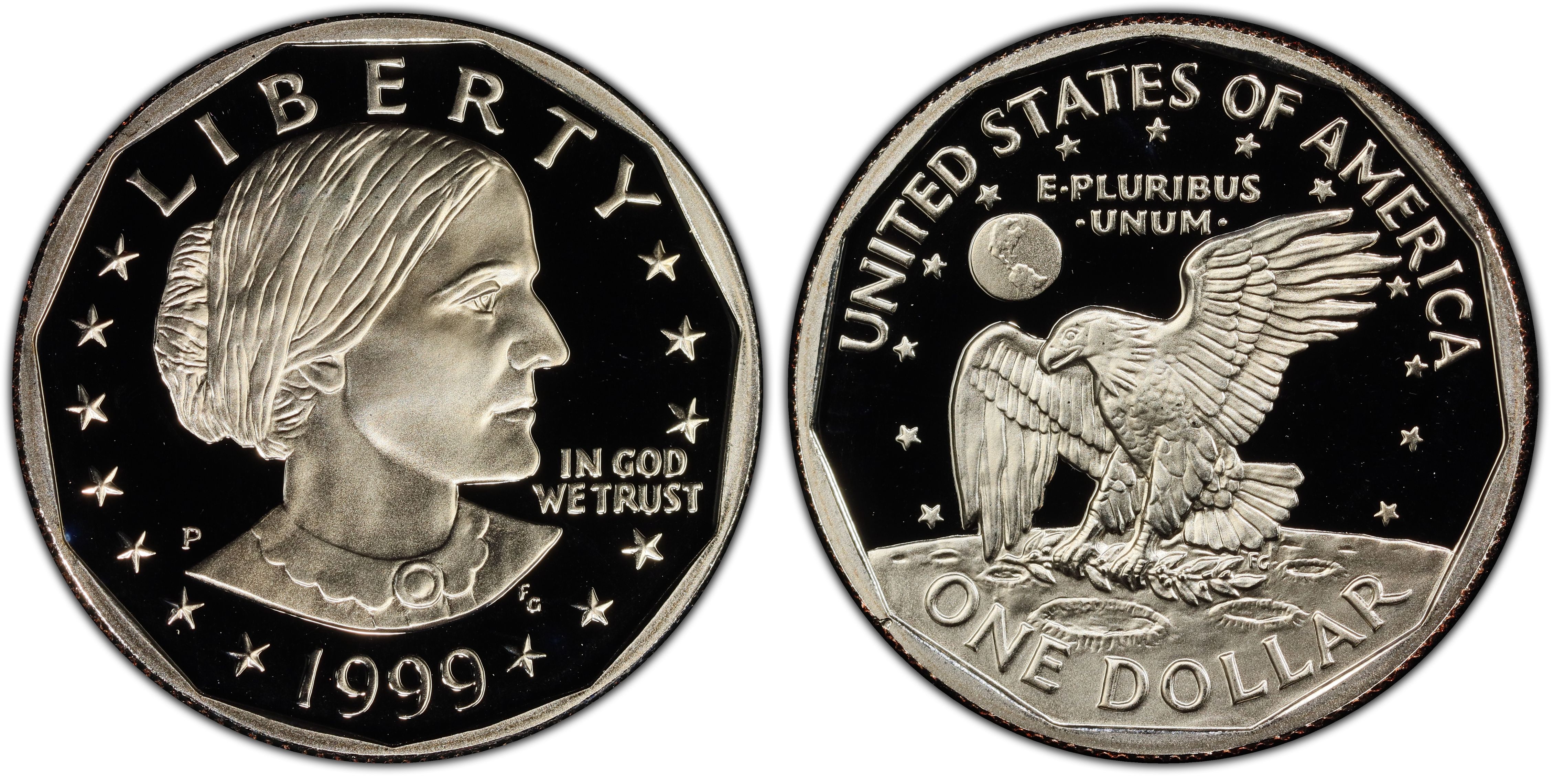 1999-P SBA$1, DCAM (Proof) Susan B. Anthony Dollar - PCGS CoinFacts