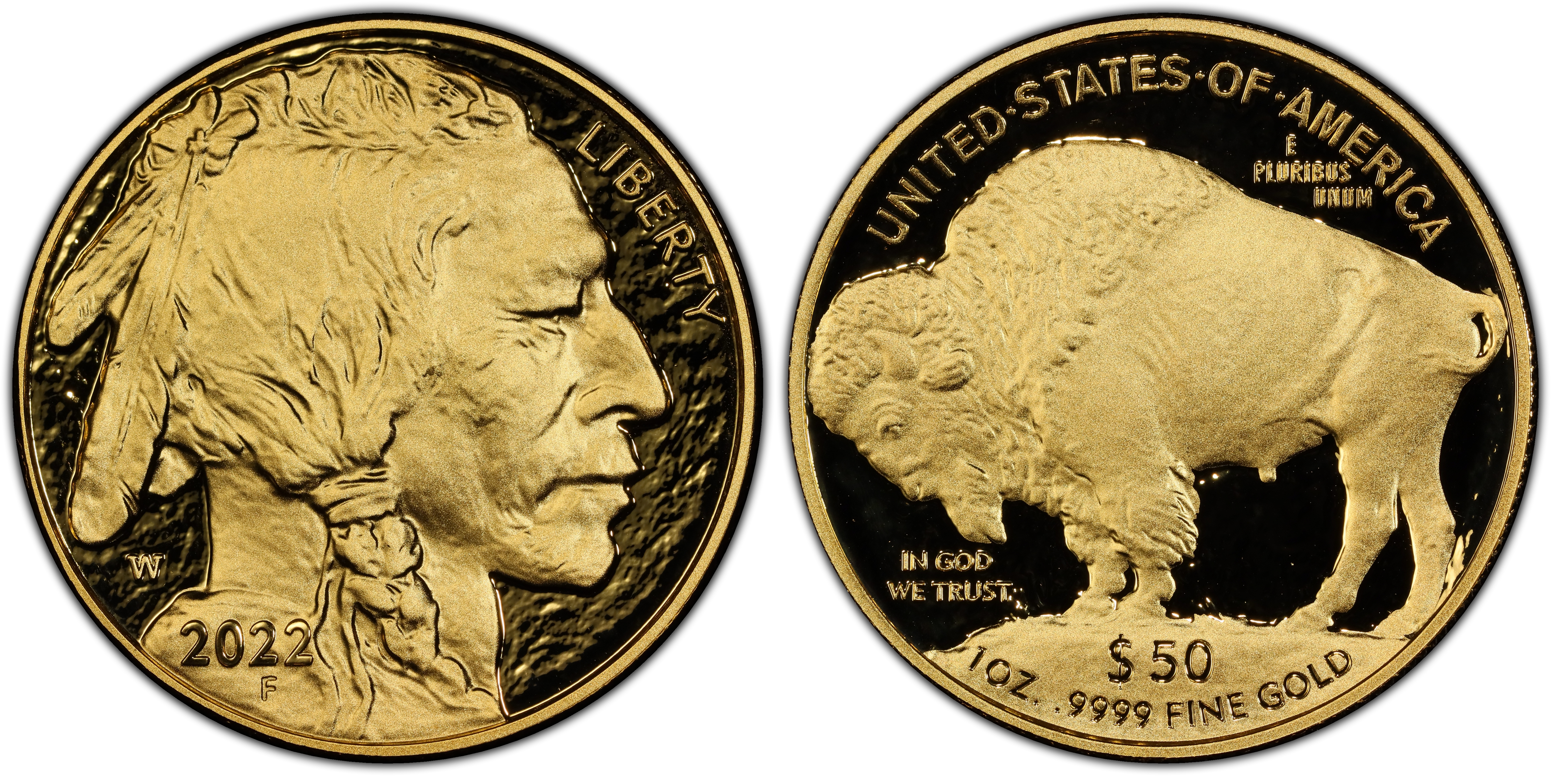 2022-W $50 American Buffalo .9999 Fine Gold, DCAM (Proof) Gold