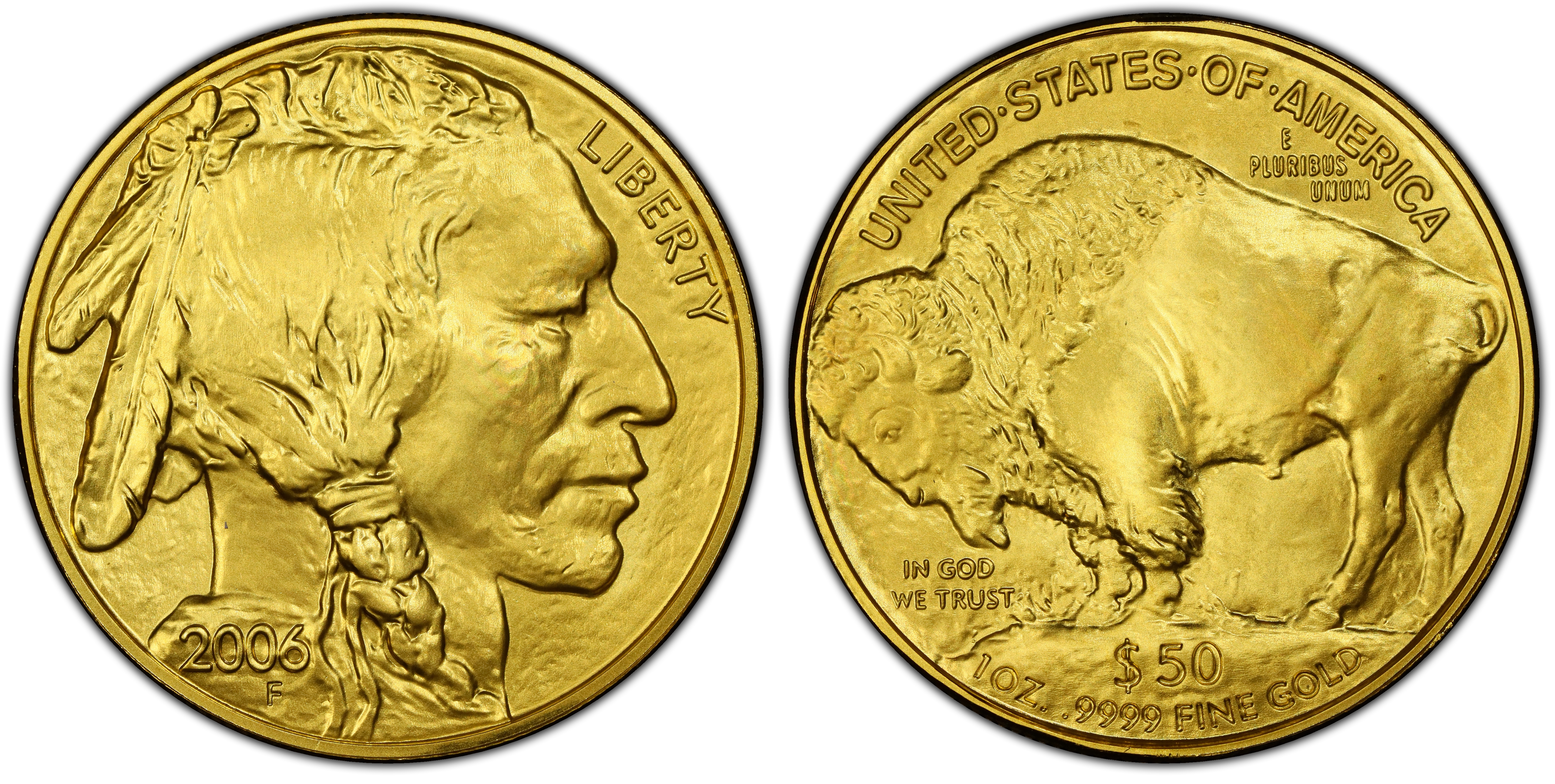 2006 $50 American Buffalo .9999 Fine Gold (Regular Strike) Gold