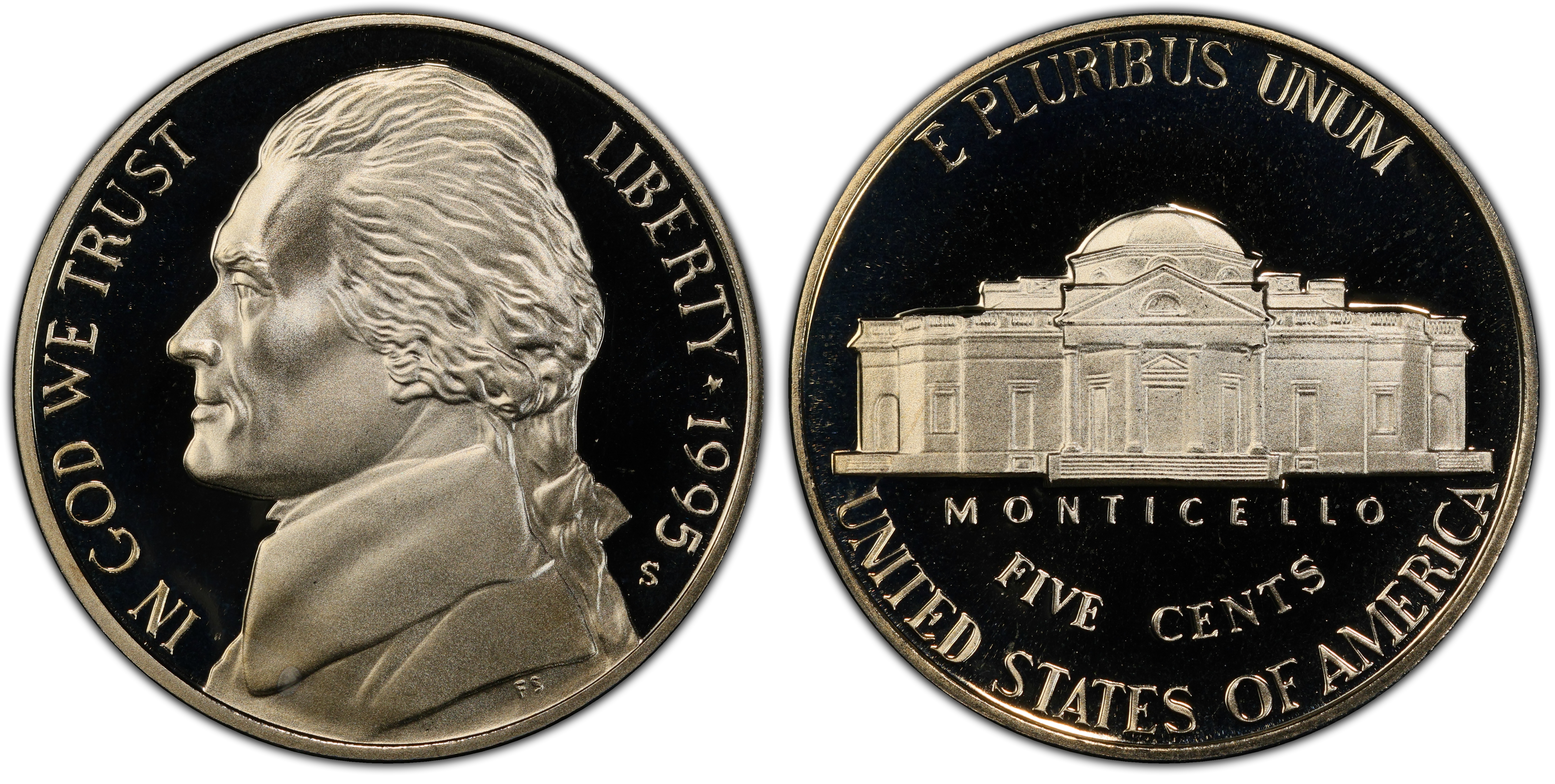 1995-S 5C, DCAM (Proof) Jefferson Nickel - PCGS CoinFacts