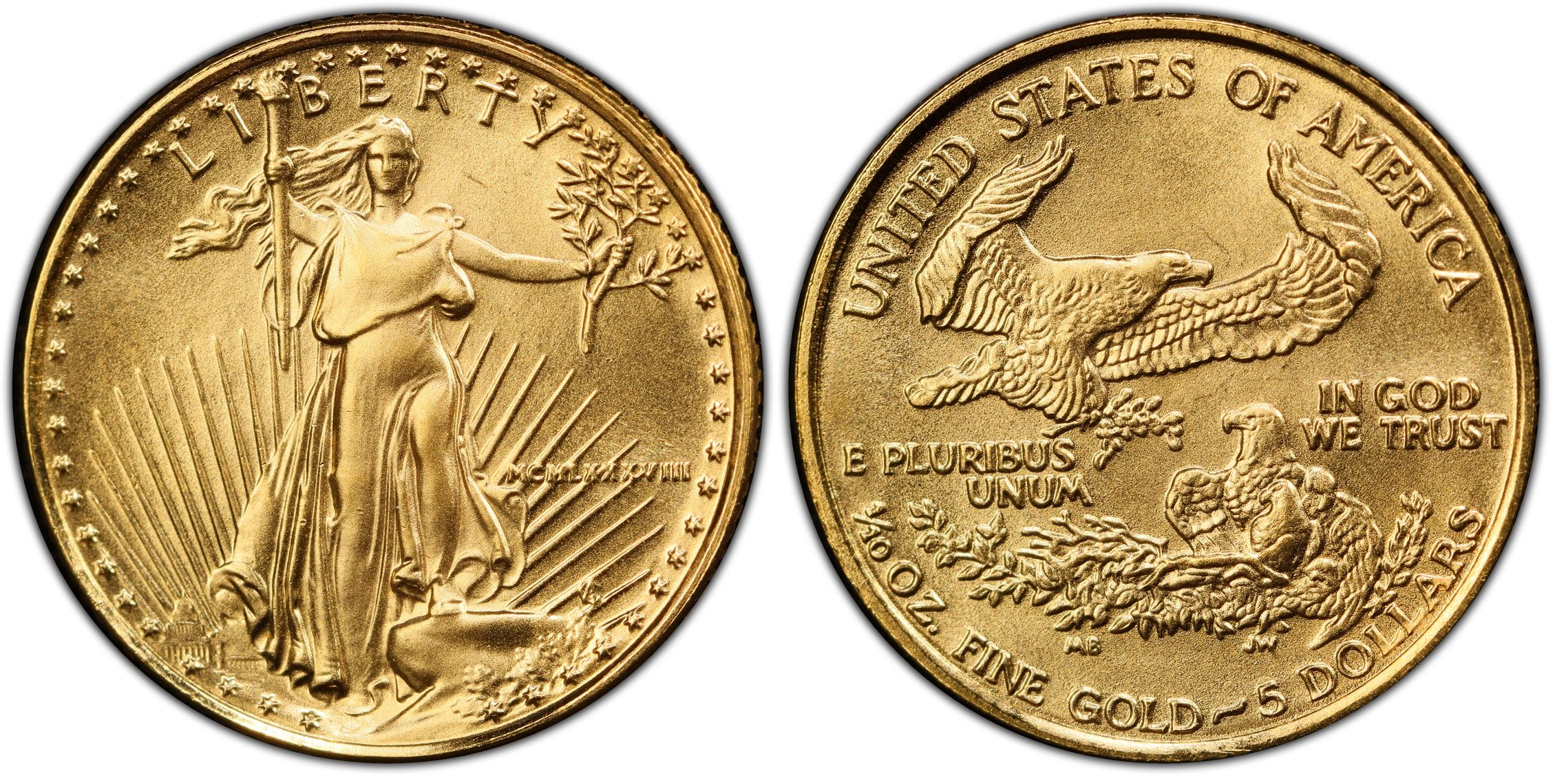 1988 5 Gold Eagle Regular Strike Gold Eagles PCGS CoinFacts