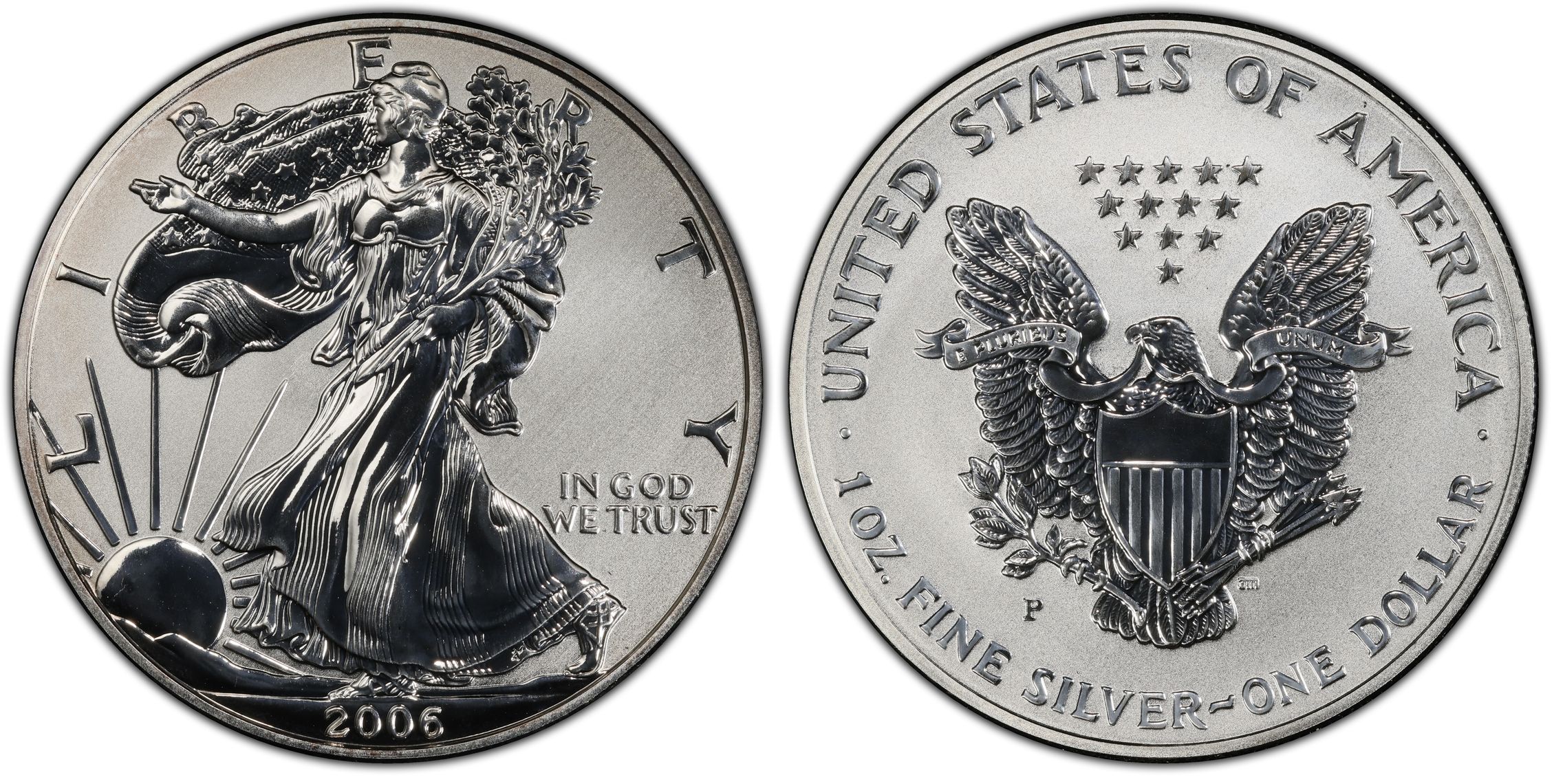 2006-P $1 Eagle-20th Anniversary Reverse Proof (Proof) Silver