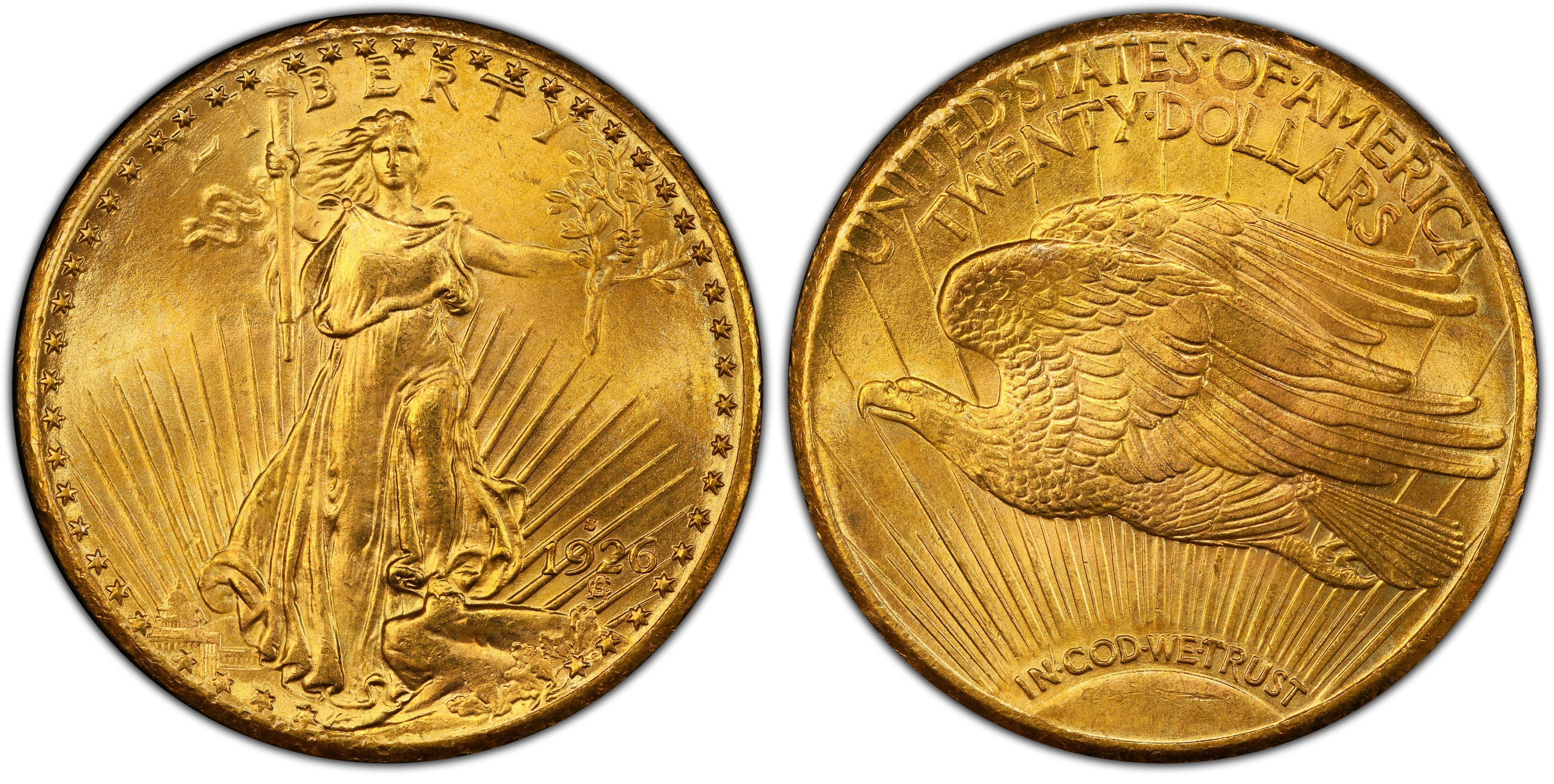 1926-S $20 (Regular Strike) St. Gaudens $20 - PCGS CoinFacts