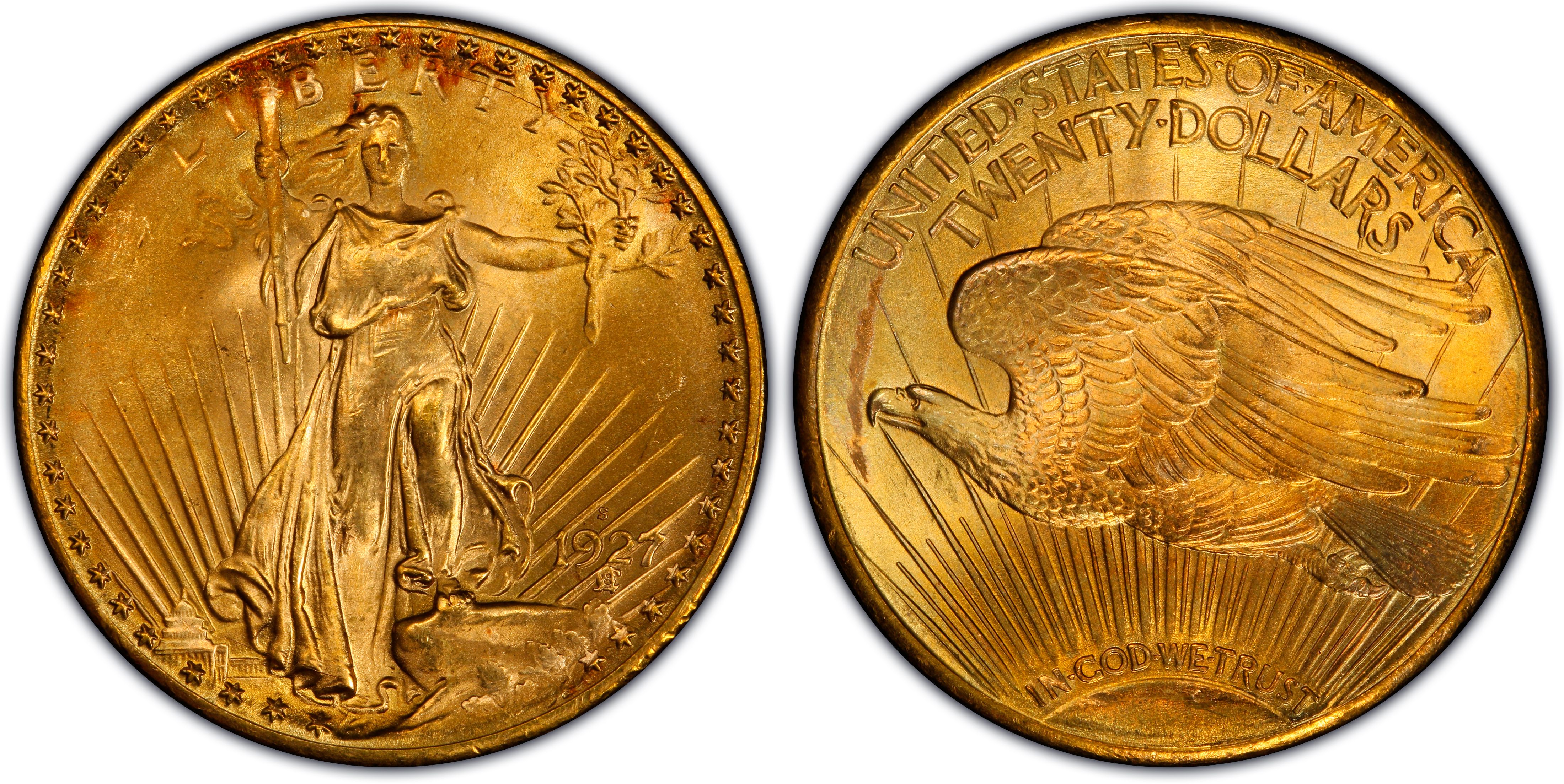 1927-S $20 (Regular Strike) St. Gaudens $20 - PCGS CoinFacts