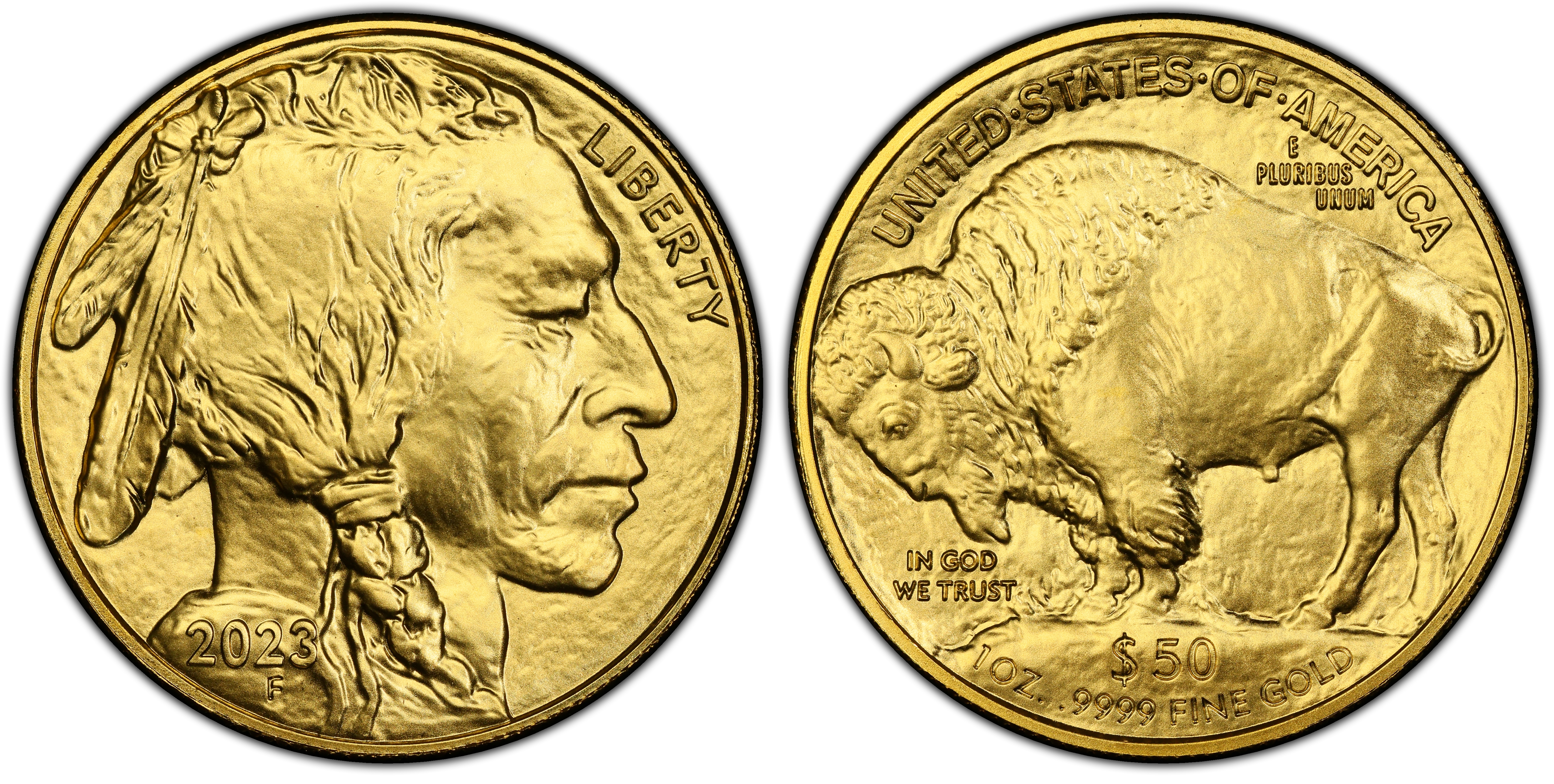 2023 50 American Buffalo .9999 Fine Gold Regular Strike Gold