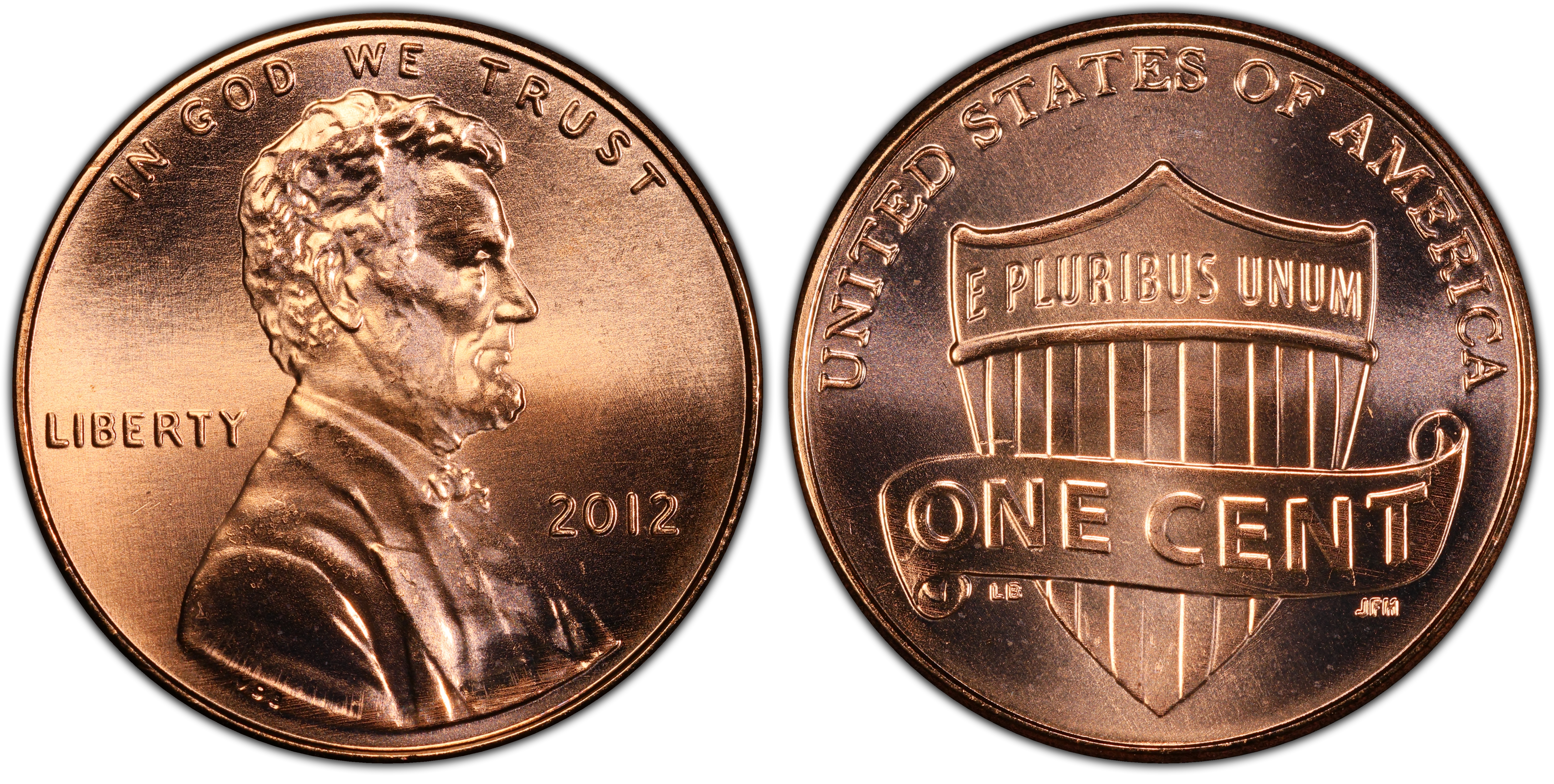 2012 1C Shield, RD (Regular Strike) Lincoln Cent (Modern) - PCGS CoinFacts