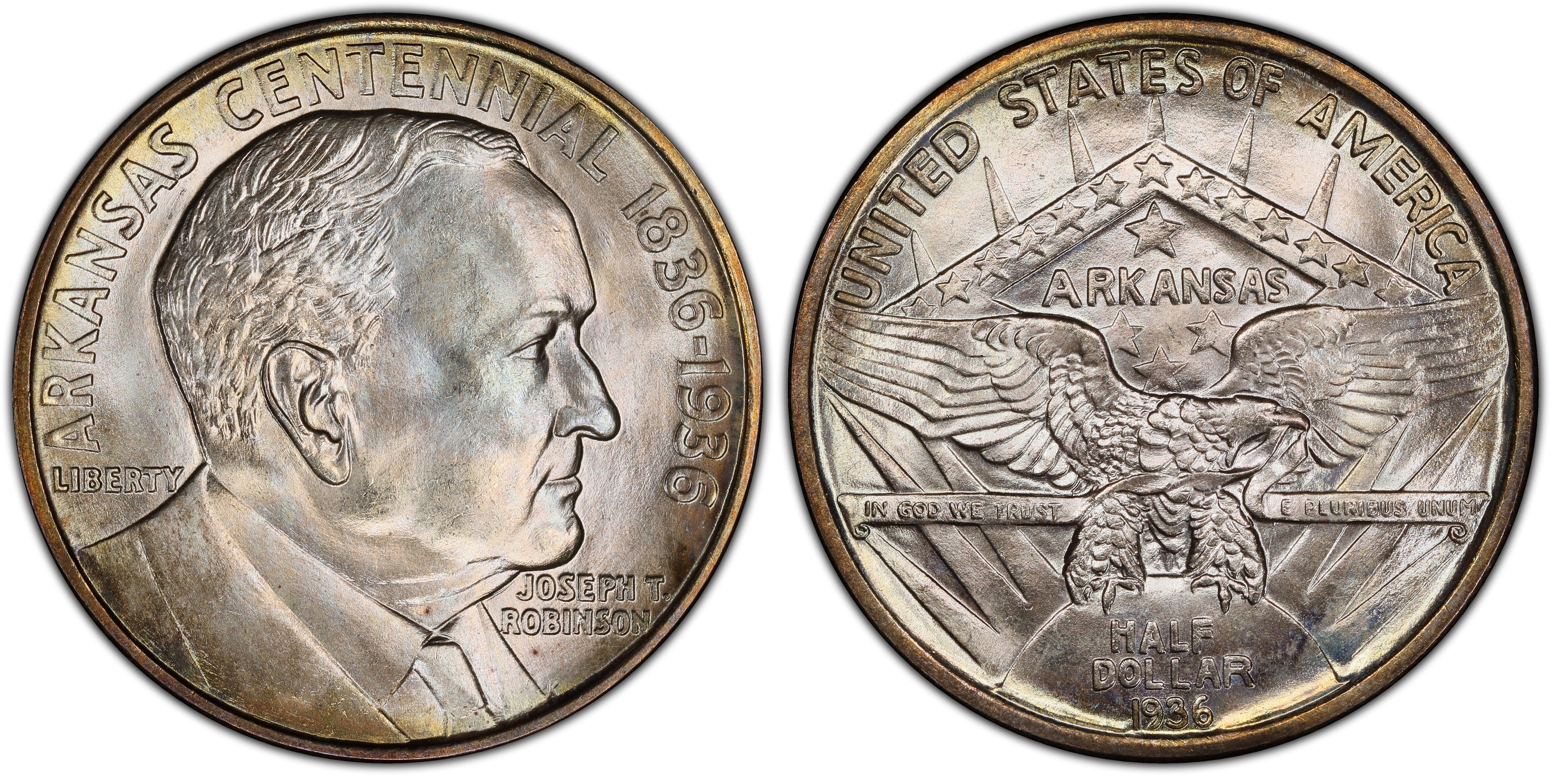 1936 50C Robinson (Regular Strike) Silver Commemorative - PCGS