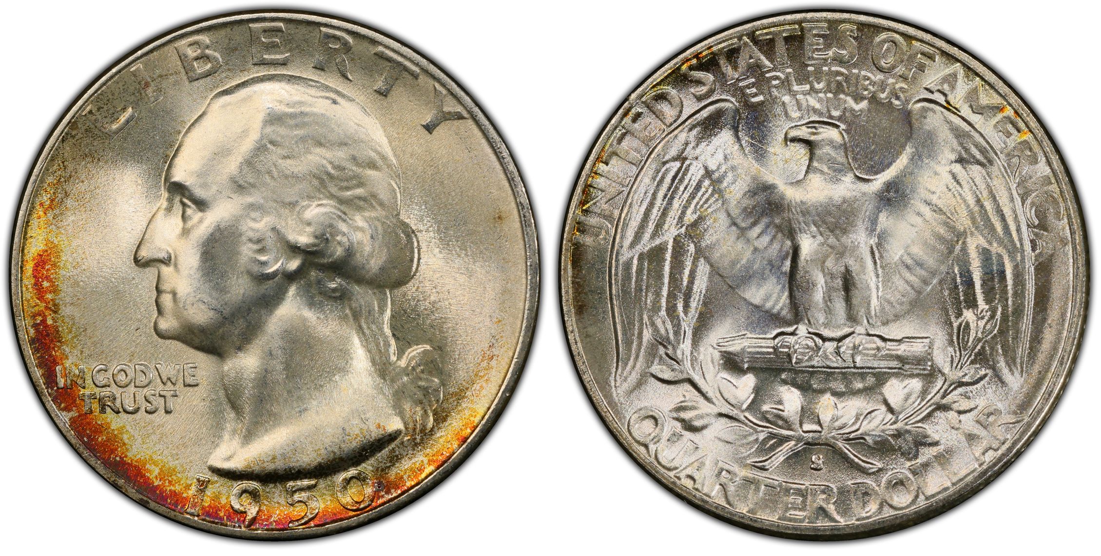 1950-S 25C (Regular Strike) Washington Quarter - PCGS CoinFacts