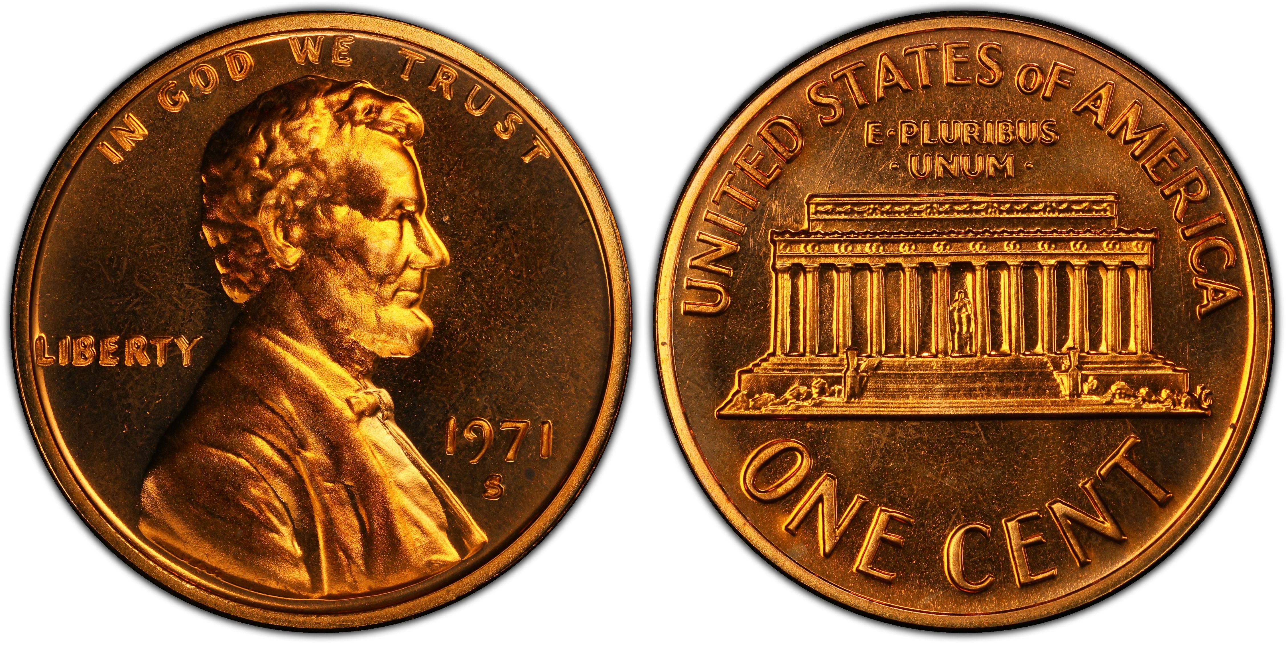 1971-S 1C DDO FS-102, RD (Proof) Lincoln Cent (Modern) - PCGS