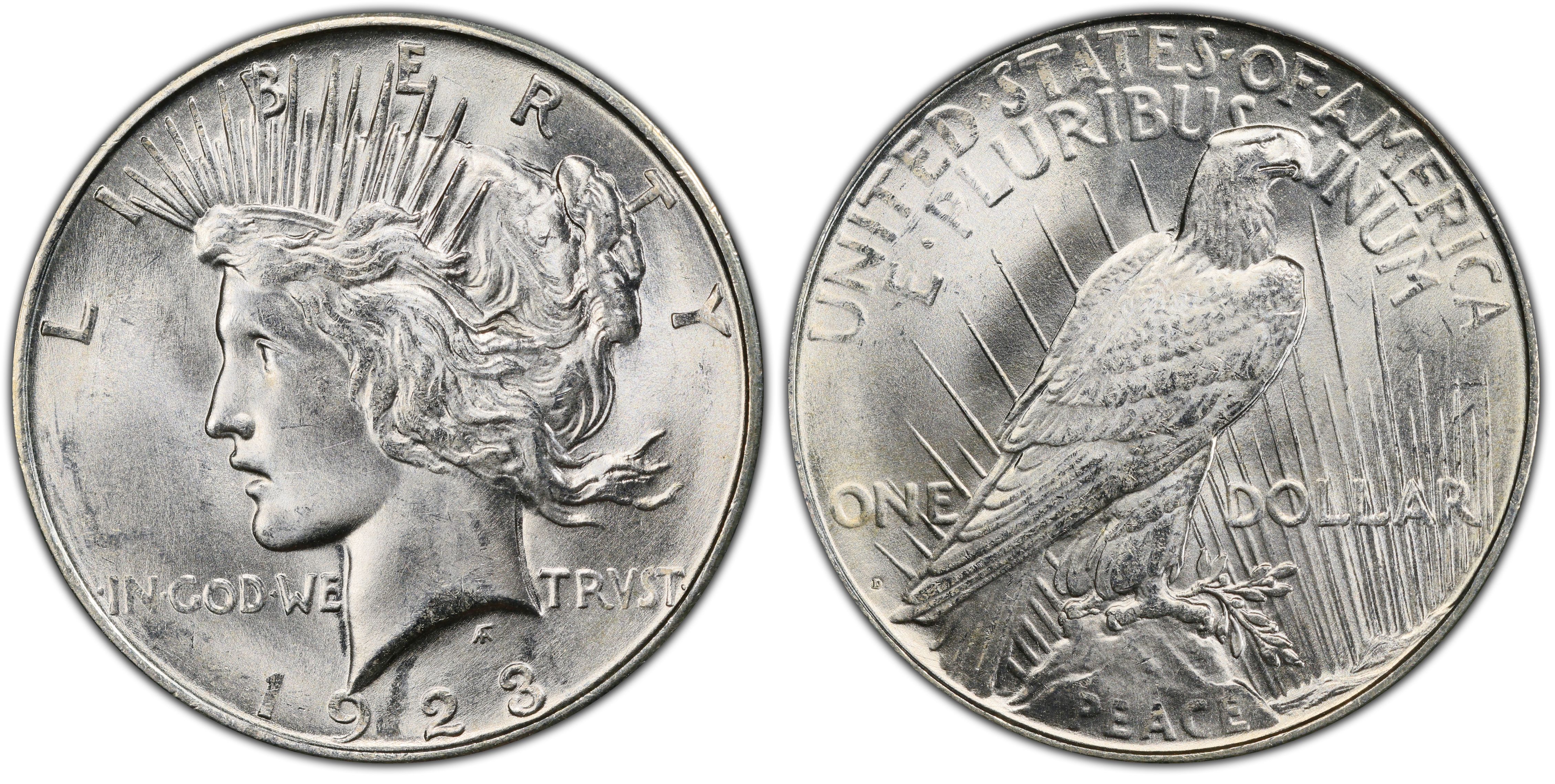 1923-D $1 (Regular Strike) Peace Dollar - PCGS CoinFacts