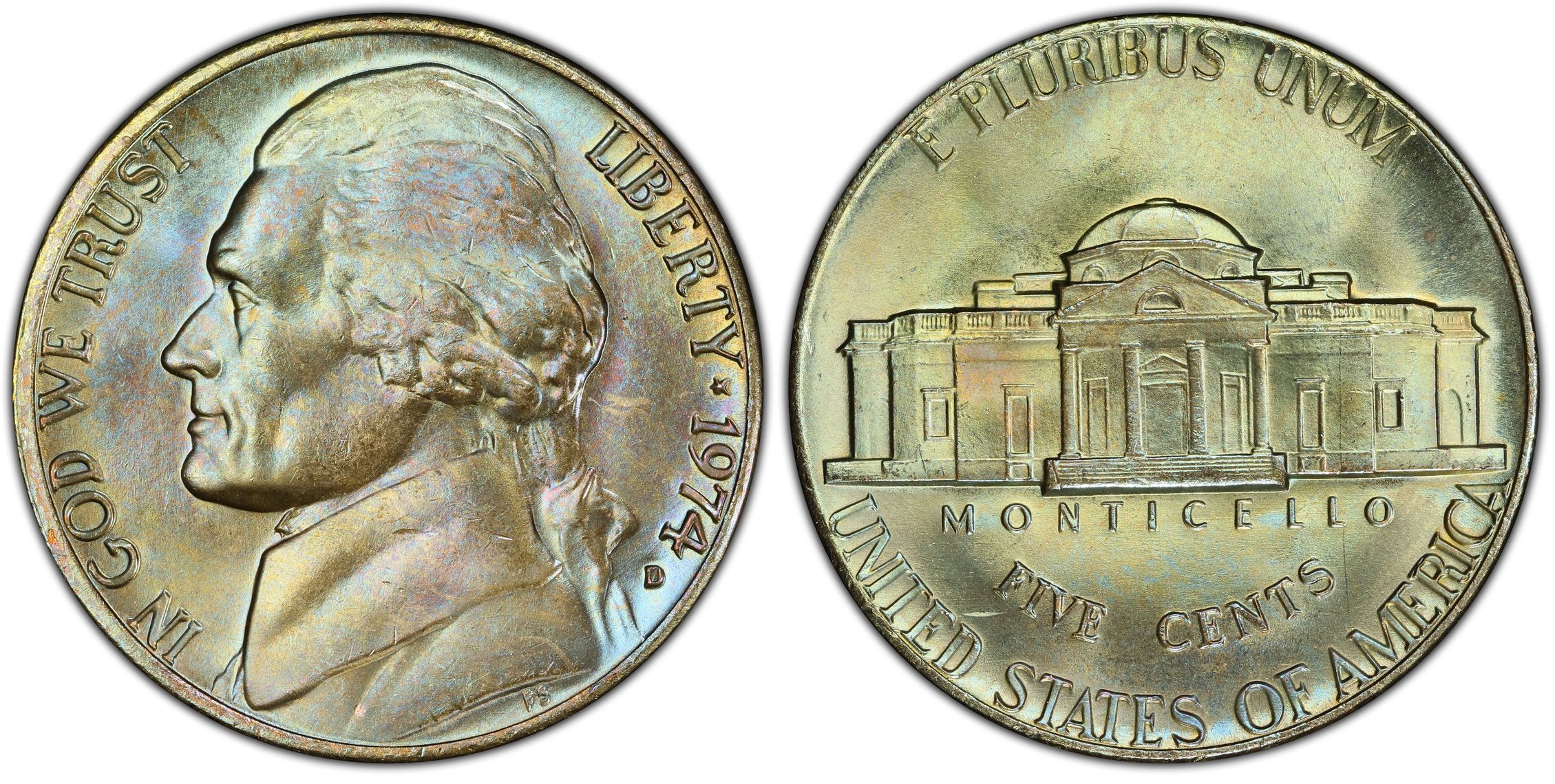 1974-D 5C (Regular Strike) Jefferson Nickel - PCGS CoinFacts