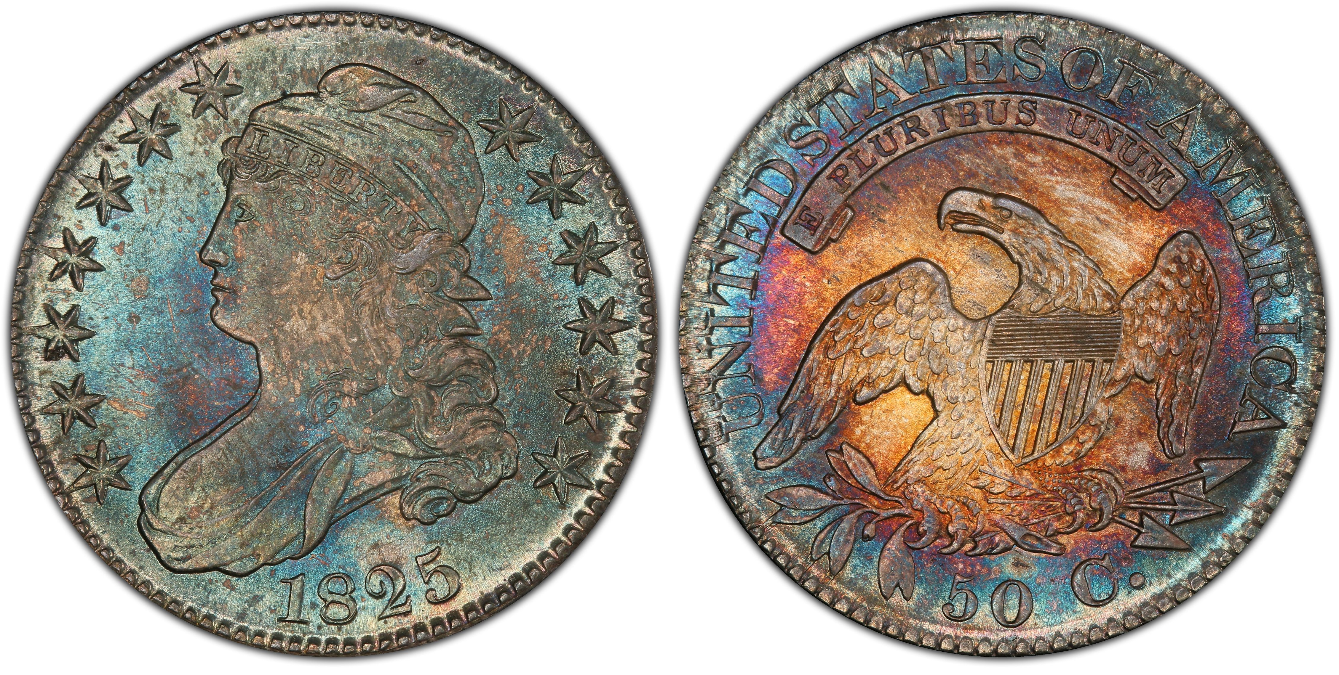 1825 50C (Regular Strike) Capped Bust Half Dollar - PCGS CoinFacts