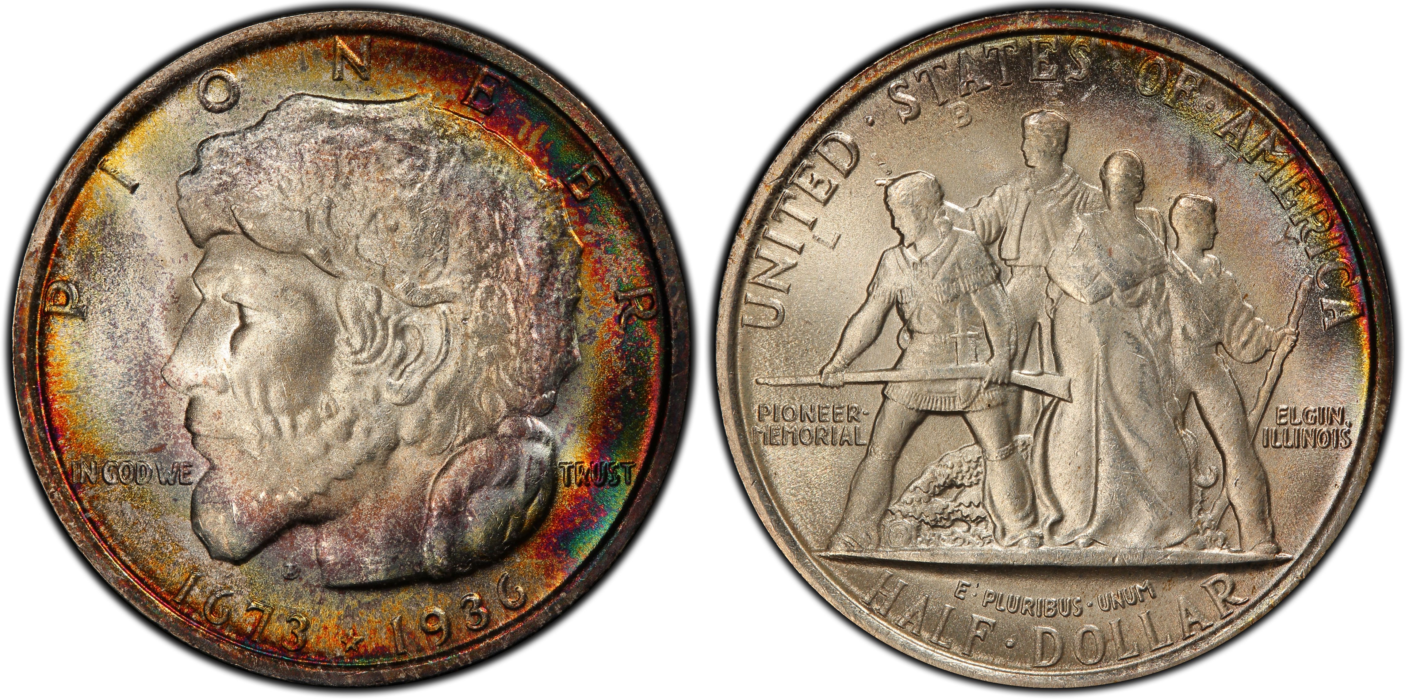 1936 50C Elgin (Regular Strike) Silver Commemorative - PCGS CoinFacts