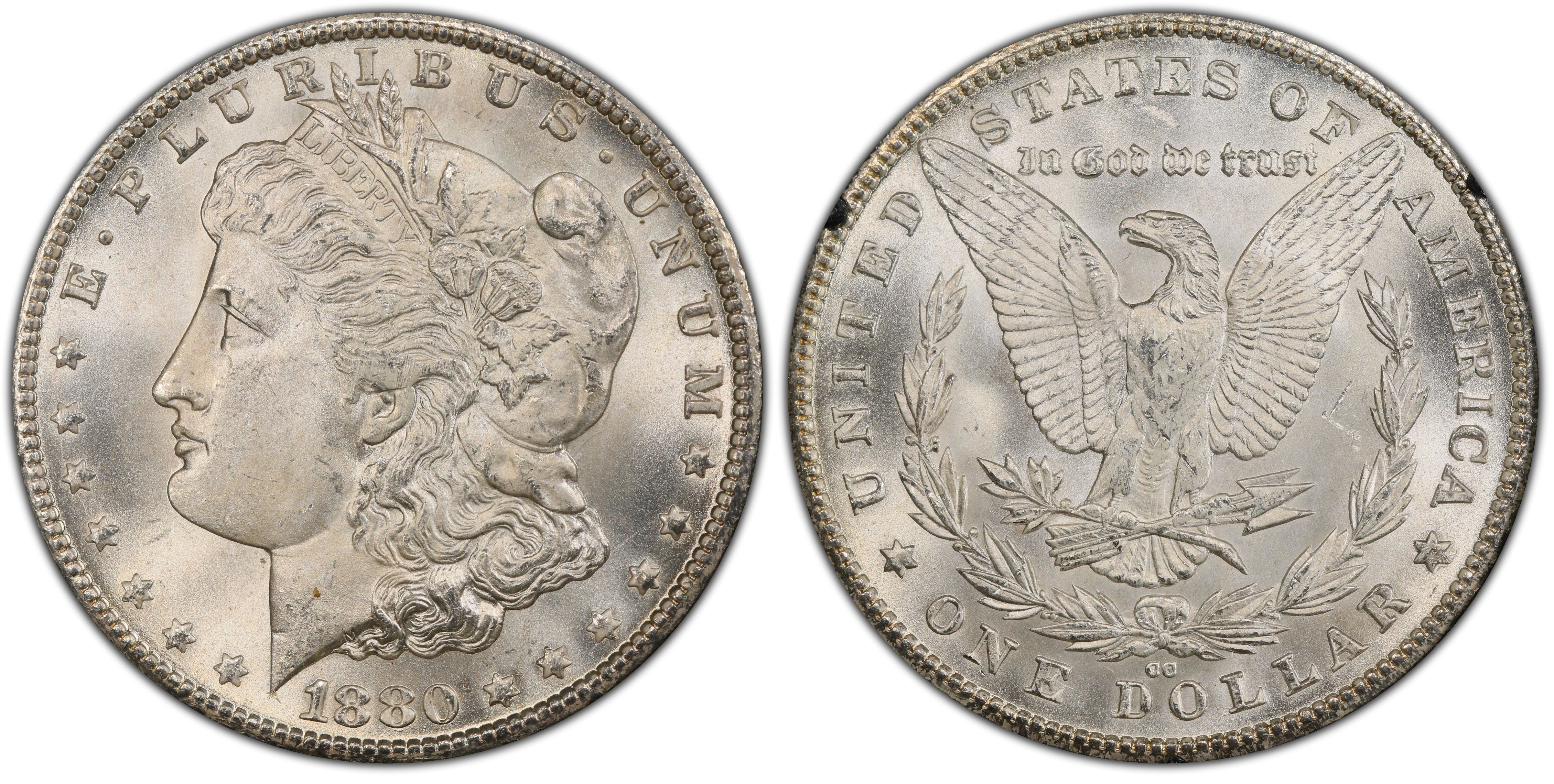 1880-CC $1 GSA Hoard (Regular Strike) Morgan Dollar - PCGS CoinFacts