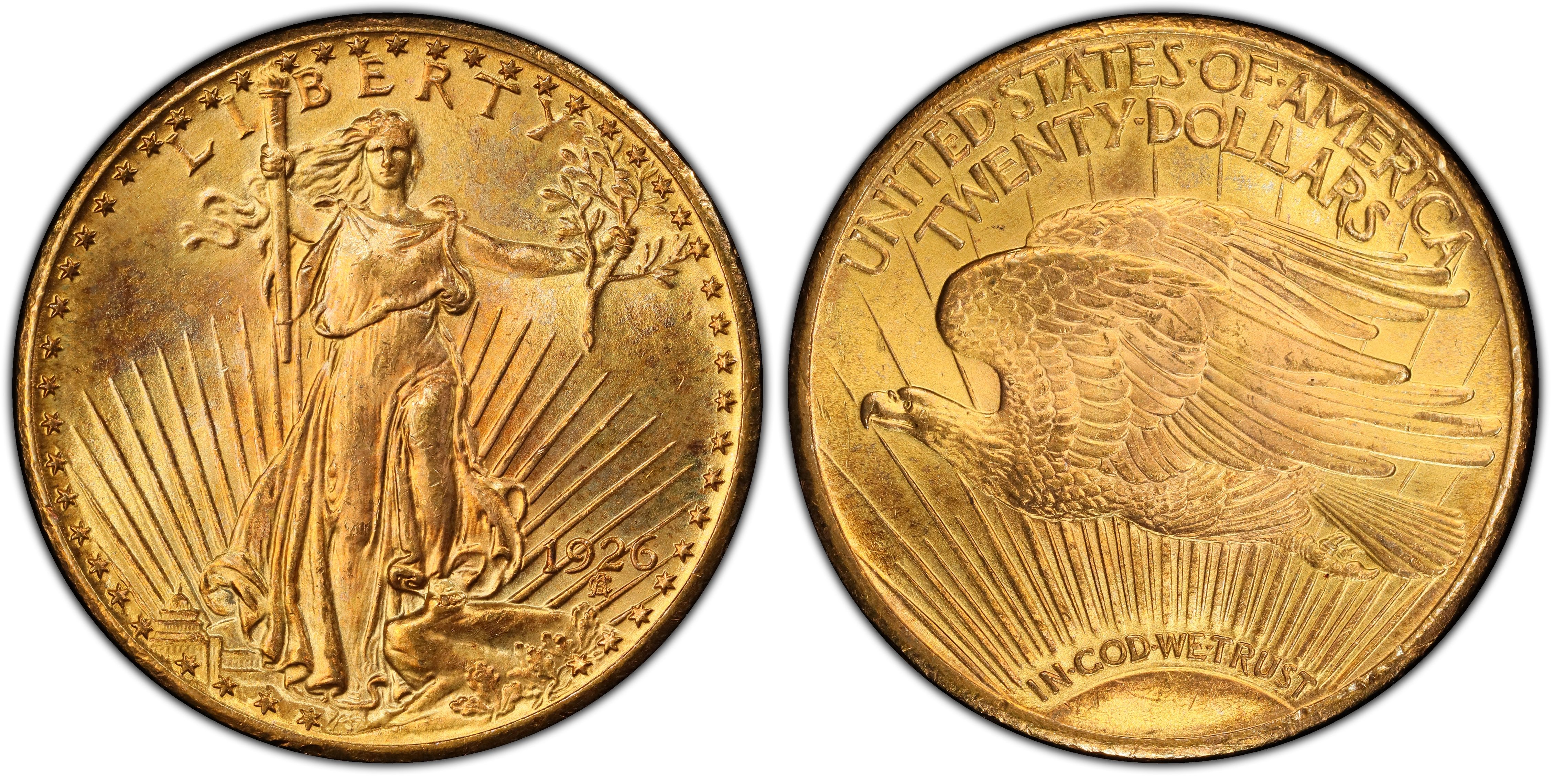 1926 $20 (Regular Strike) St. Gaudens $20 - PCGS CoinFacts