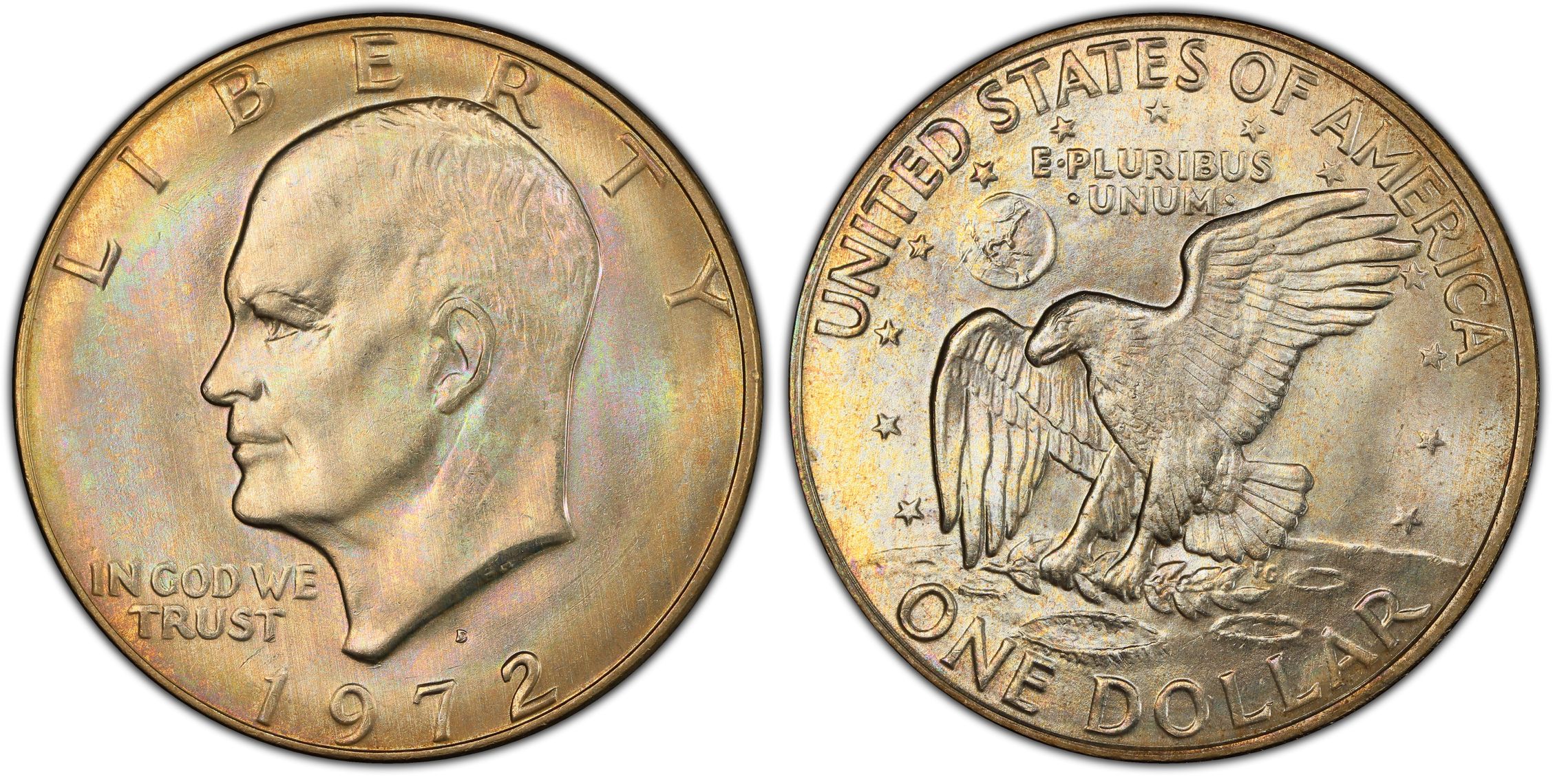 1972-D $1 (Regular Strike) Ike Dollar - PCGS CoinFacts