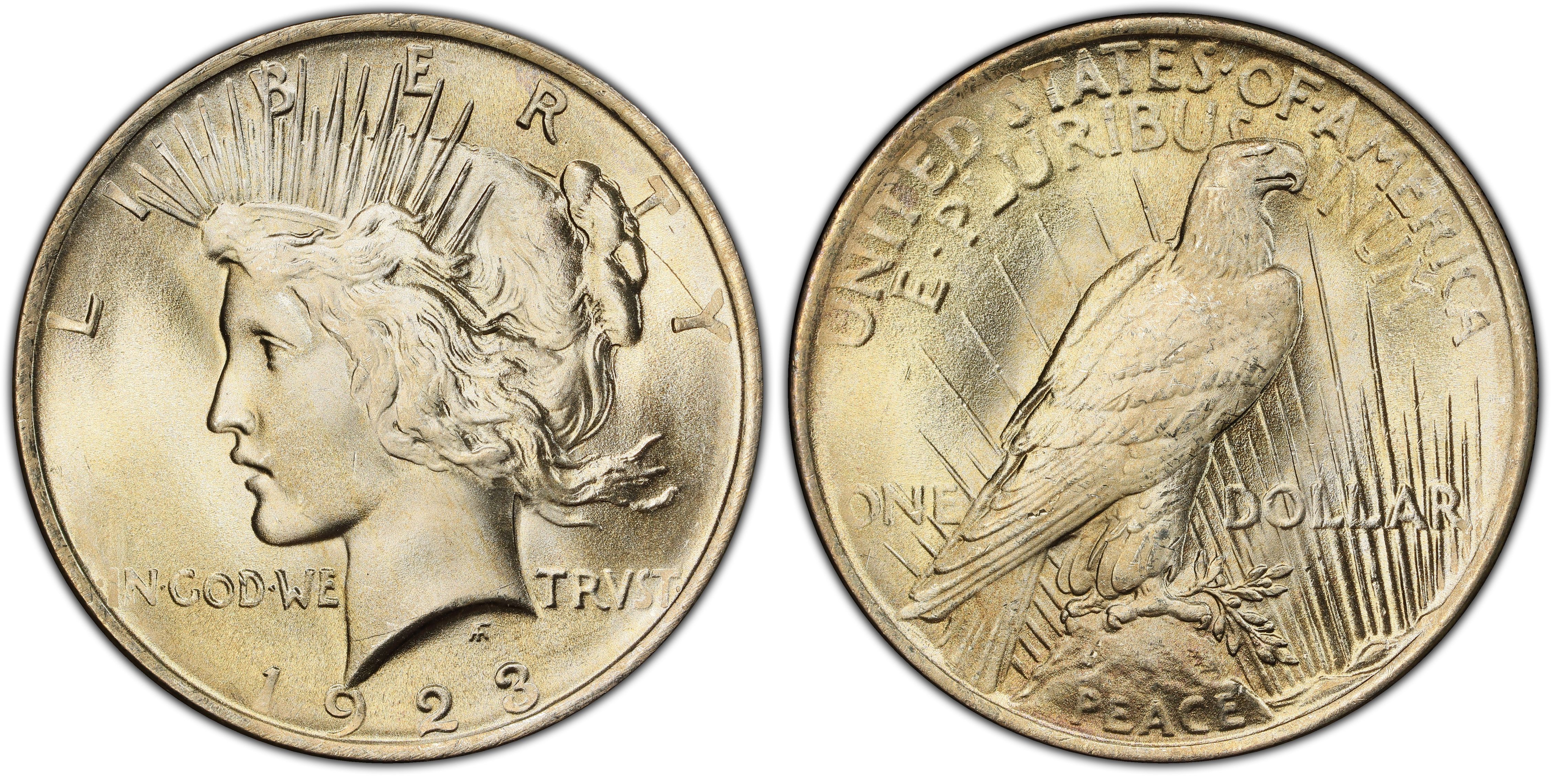 1923 $1 (Regular Strike) Peace Dollar - PCGS CoinFacts