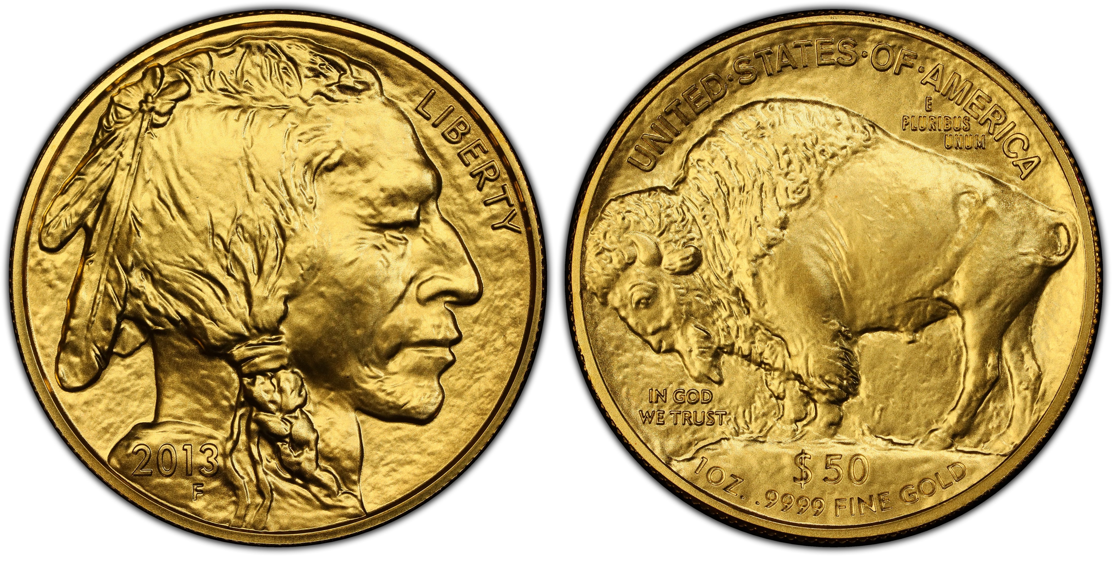 2013 $50 American Buffalo .9999 Fine Gold (Regular Strike) Gold