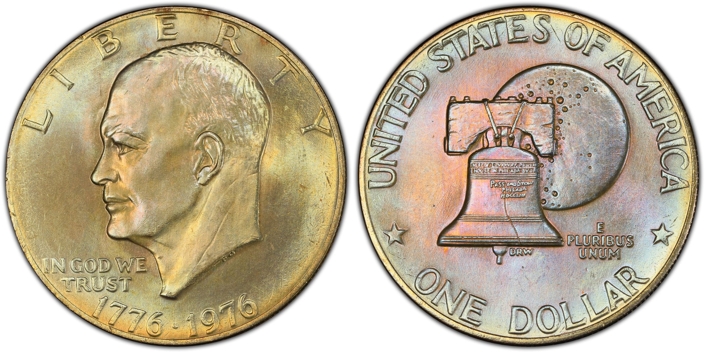 1976 $1 Type 2 (Regular Strike) Ike Dollar - PCGS CoinFacts