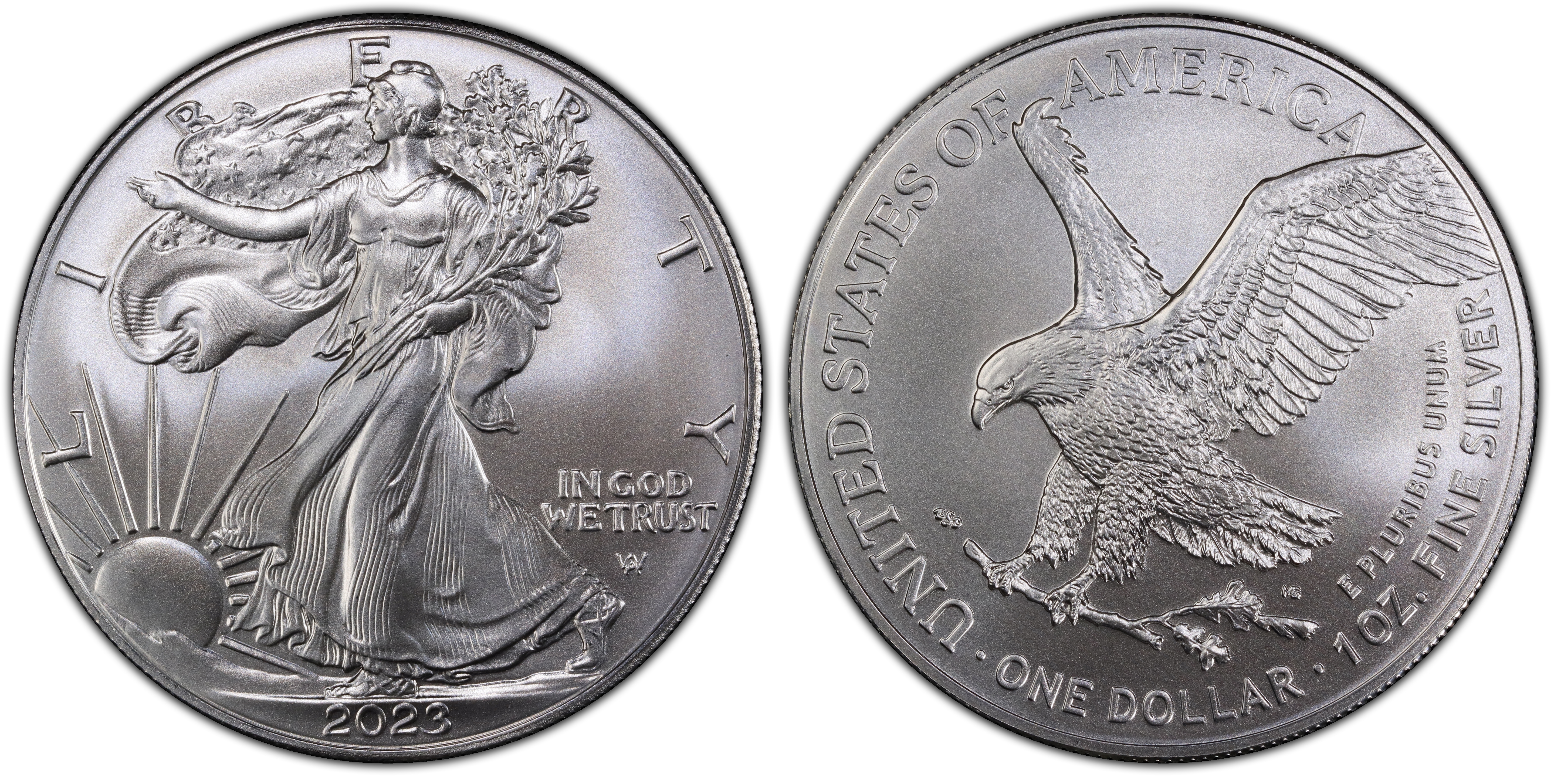 2023 $1 Silver Eagle First Strike (Regular Strike) Silver Eagles